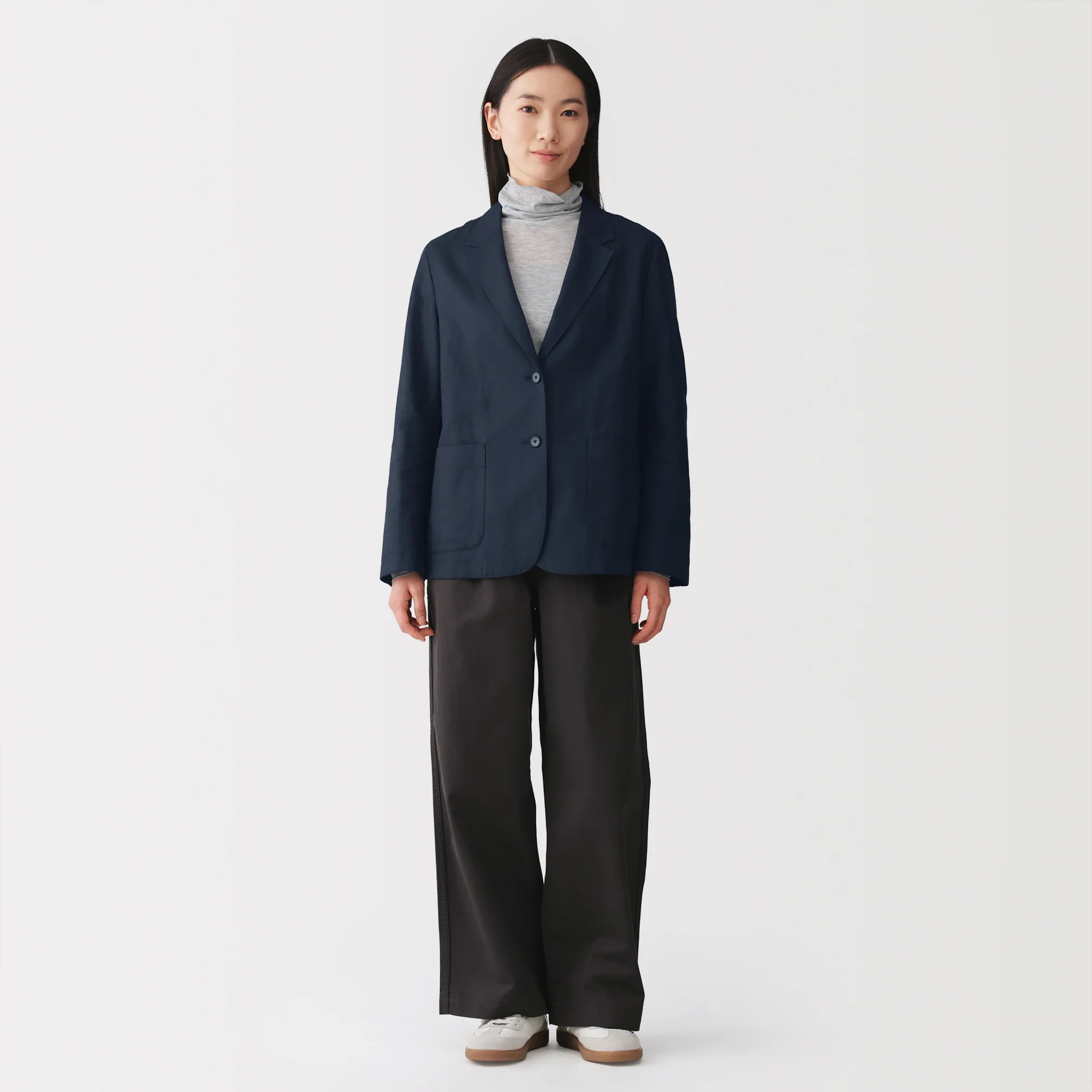 Hemp Blend Twill Tailored Jacket - Image 20