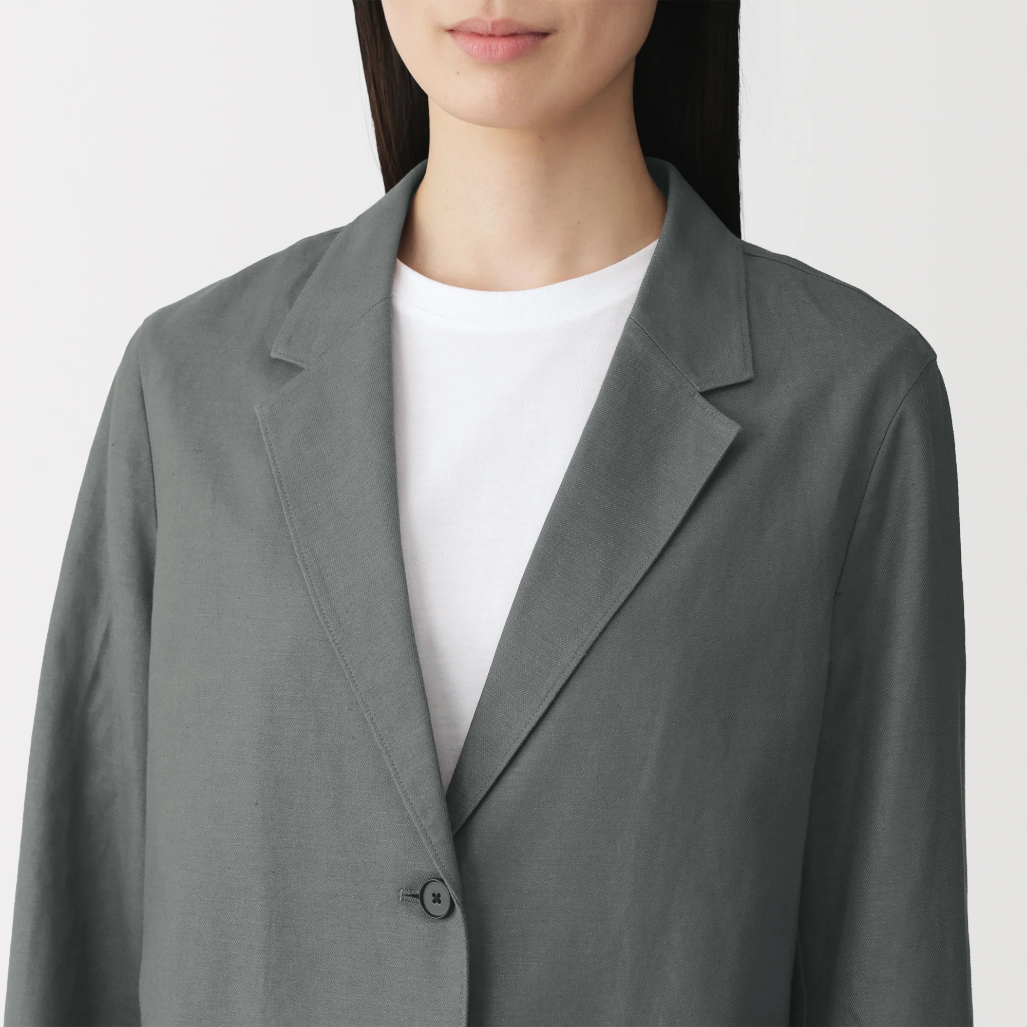 Hemp Blend Twill Tailored Jacket - Image 23