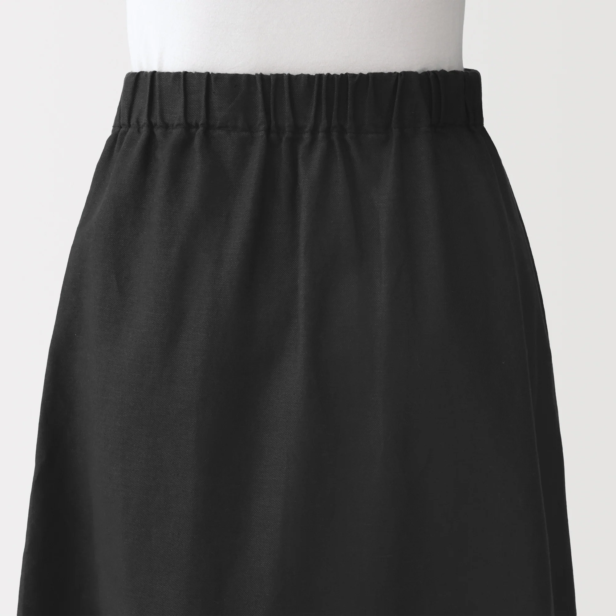 Hemp Blend Twill Wrap Skirt - Image 9