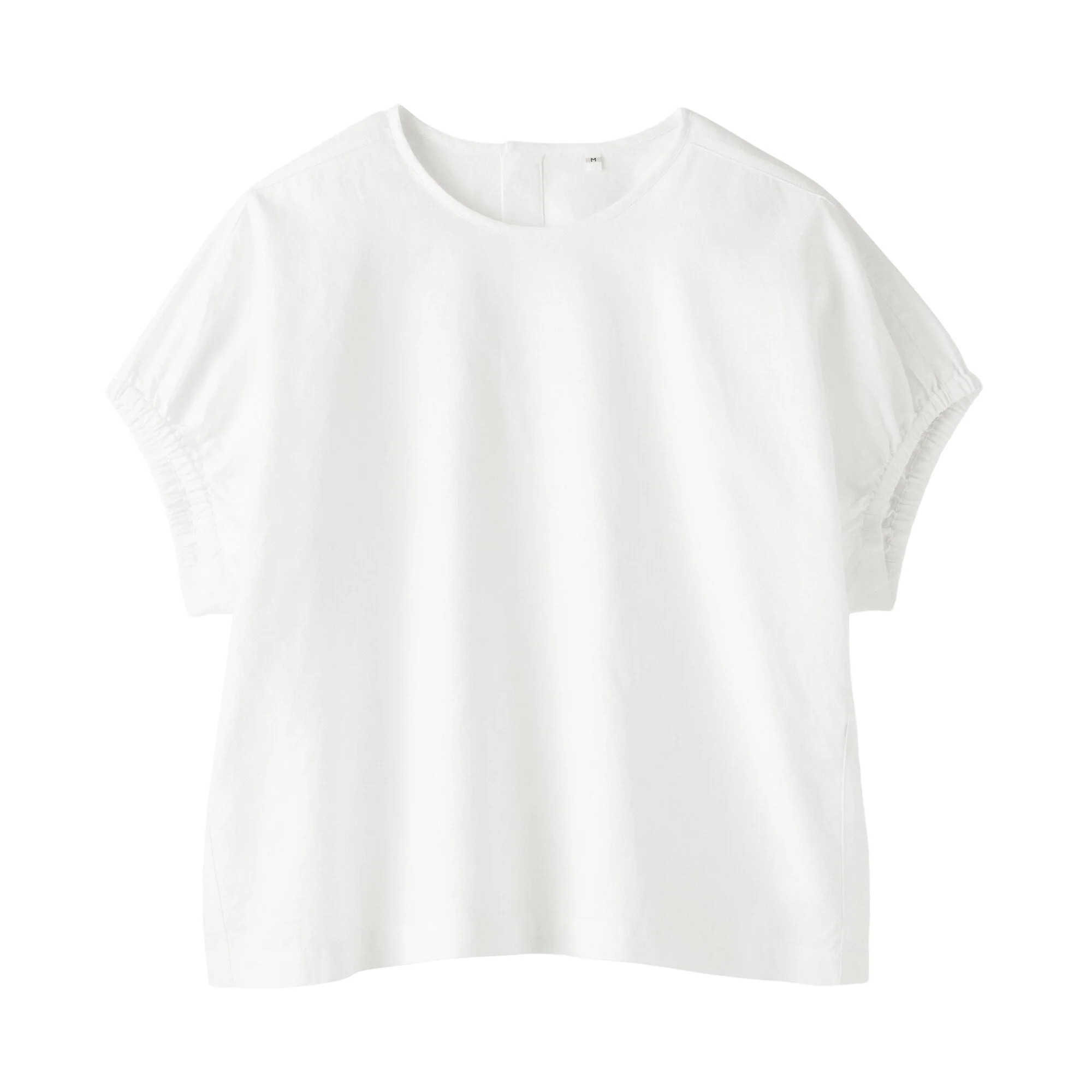 Hemp Cotton Gather Sleeve Blouse - Image 11
