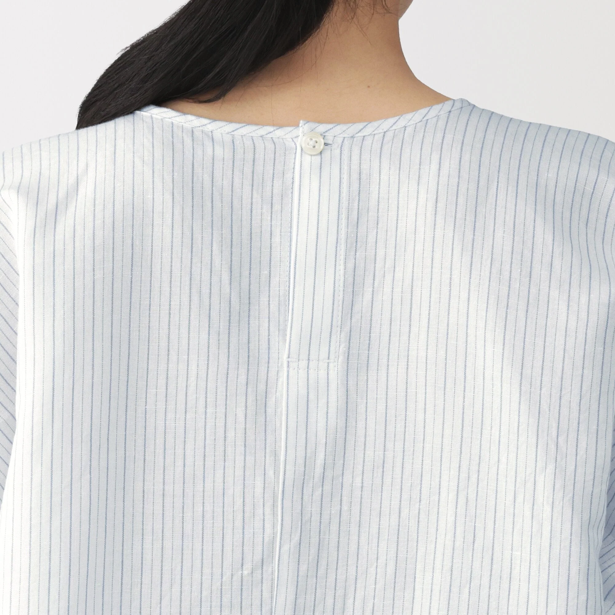 Hemp Cotton Gather Sleeve Blouse - Image 36