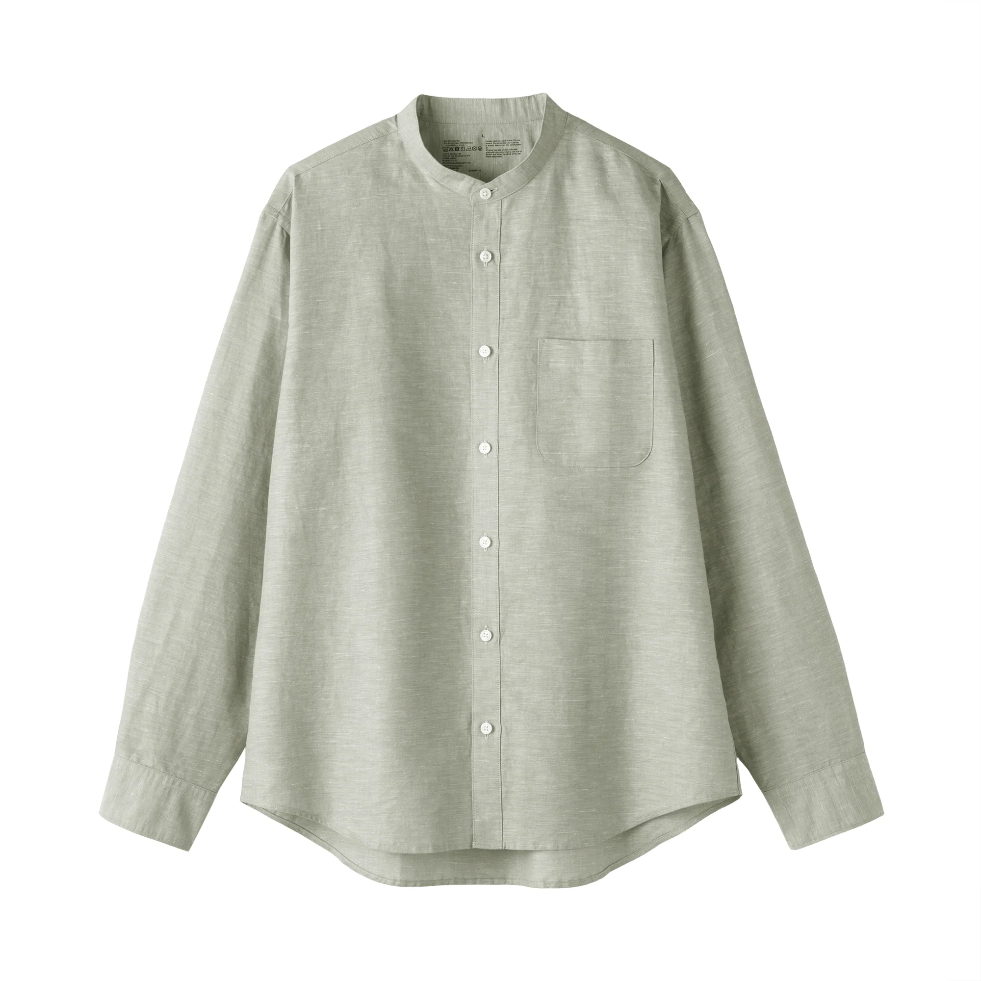Hemp Cotton Stand Collar Shirt - Image 20