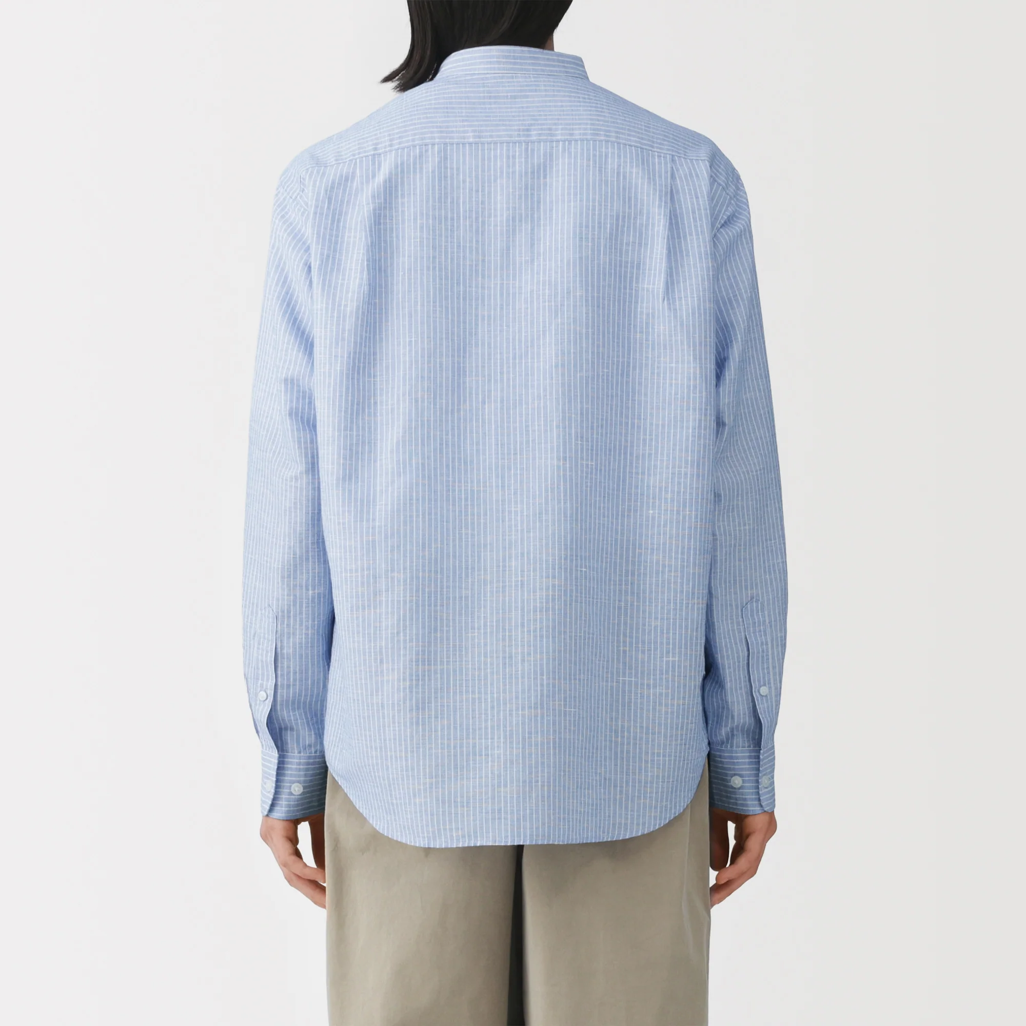 Hemp Cotton Stand Collar Shirt - Image 24