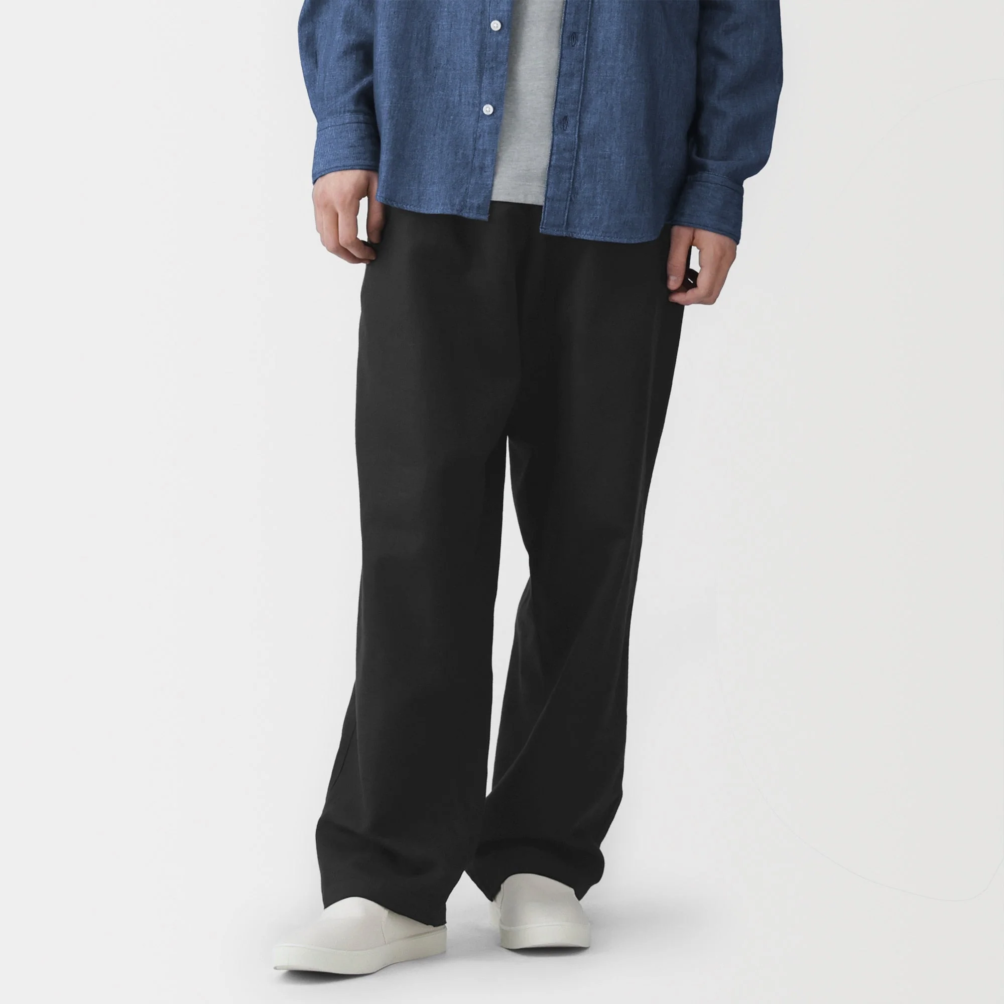 Hemp Cotton Twill Straight Pants - Image 20