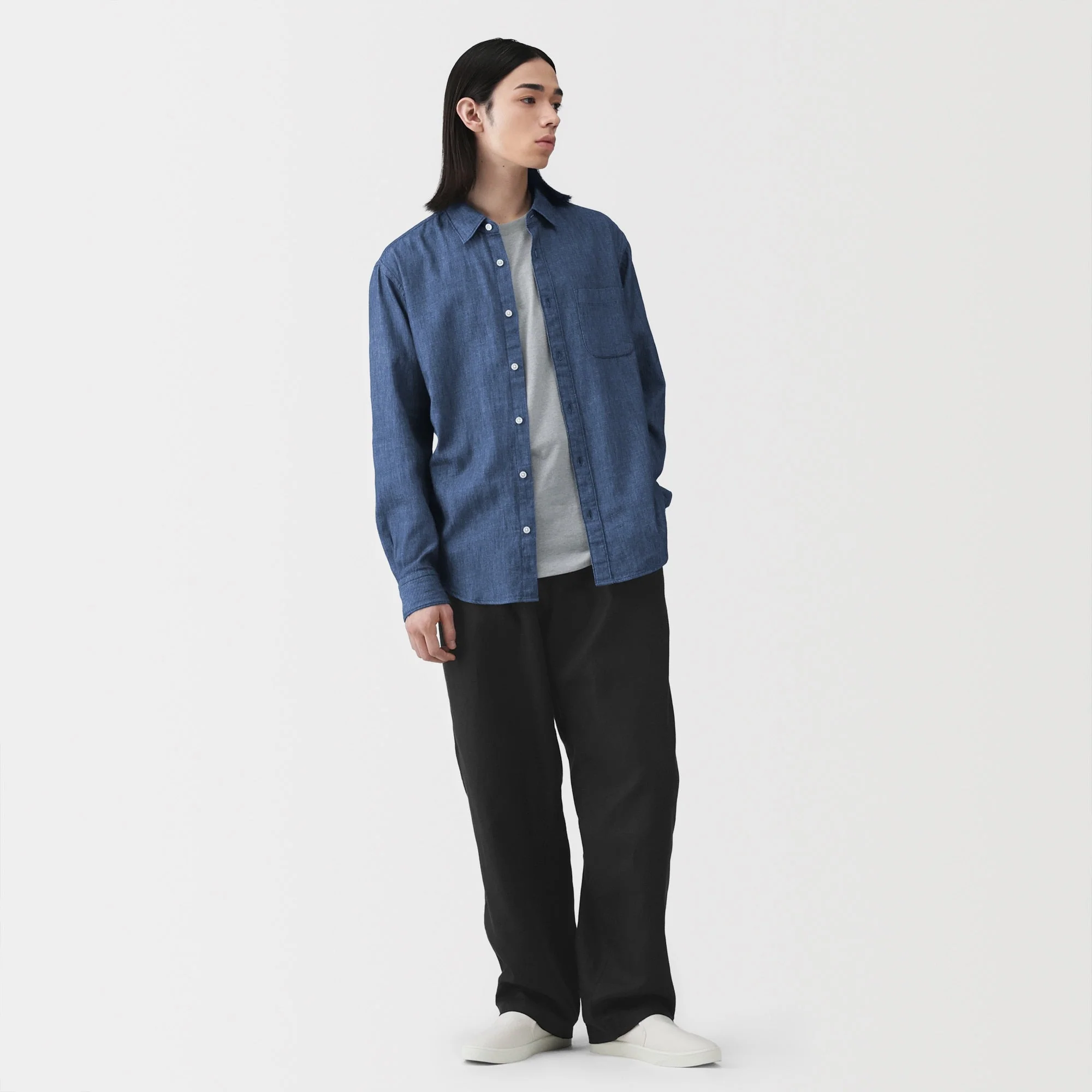 Hemp Cotton Twill Straight Pants - Image 21