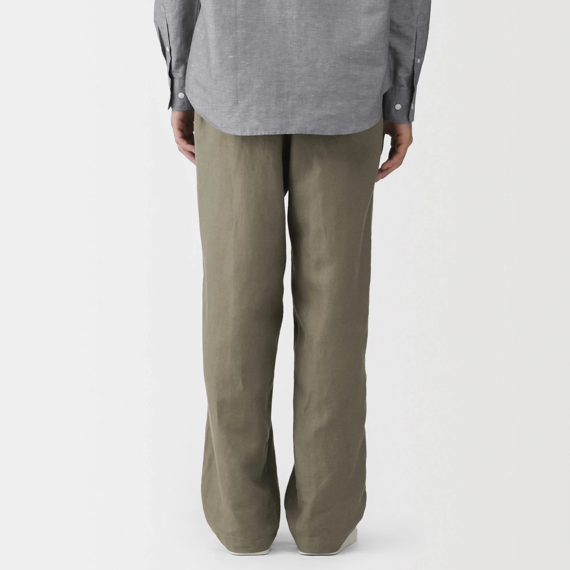 Hemp Cotton Twill Straight Pants - Image 23