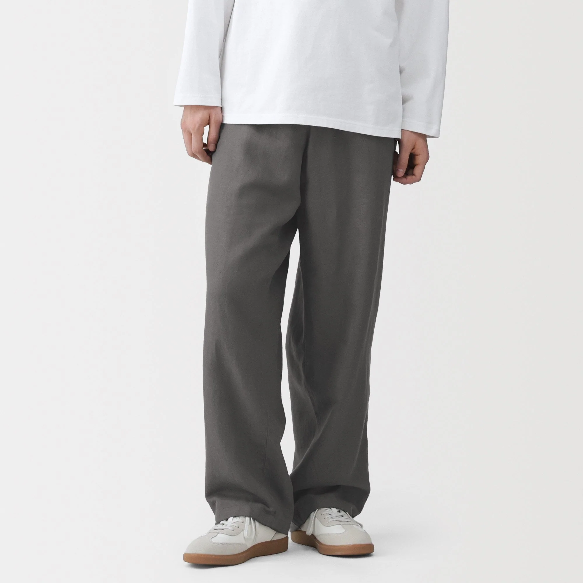 Hemp Cotton Twill Straight Pants - Image 3