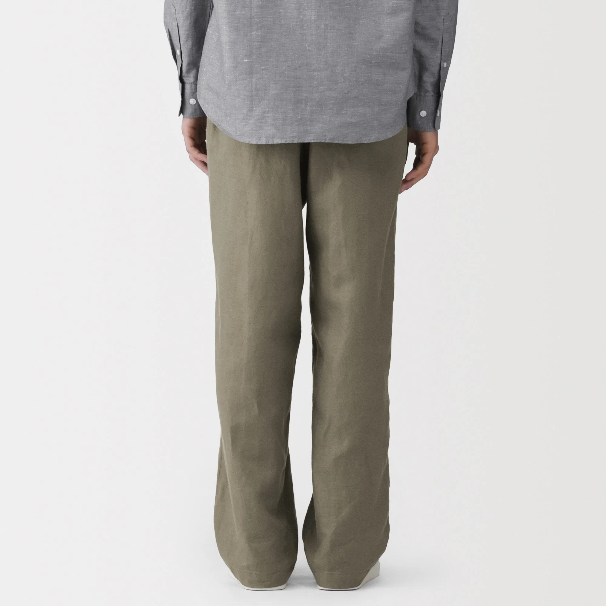 Hemp Cotton Twill Straight Pants - Image 5