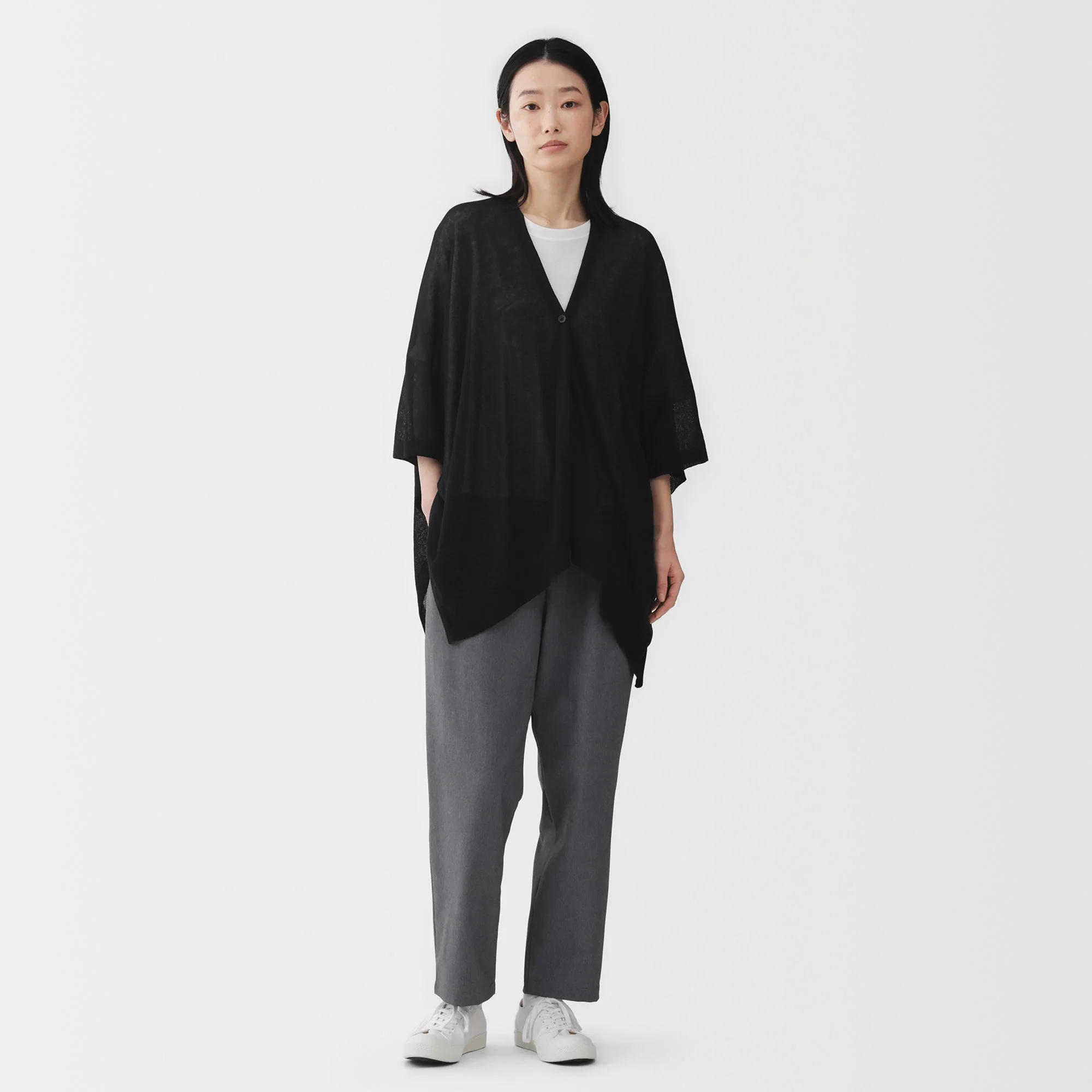 High-Twist Cotton Buttoned Bolero - Image 20