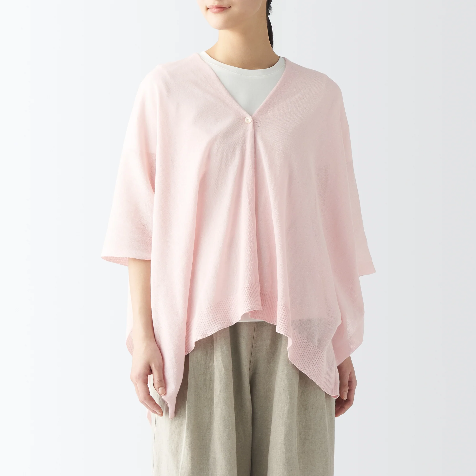 High-Twist Cotton Buttoned Bolero - Image 43