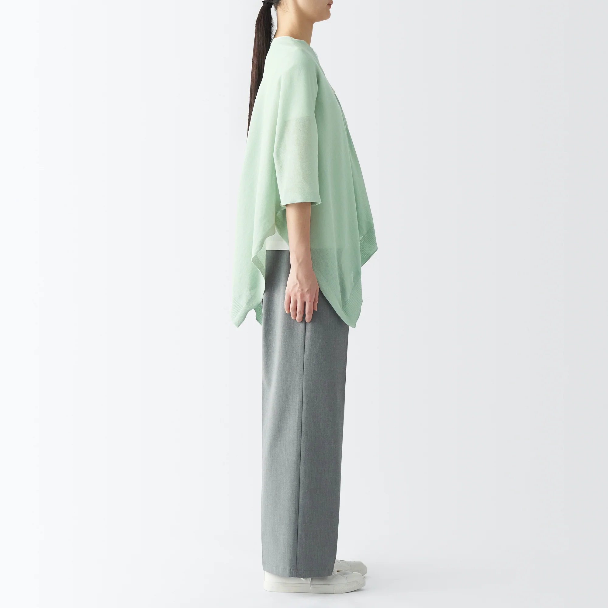 High-Twist Cotton Buttoned Bolero - Image 5