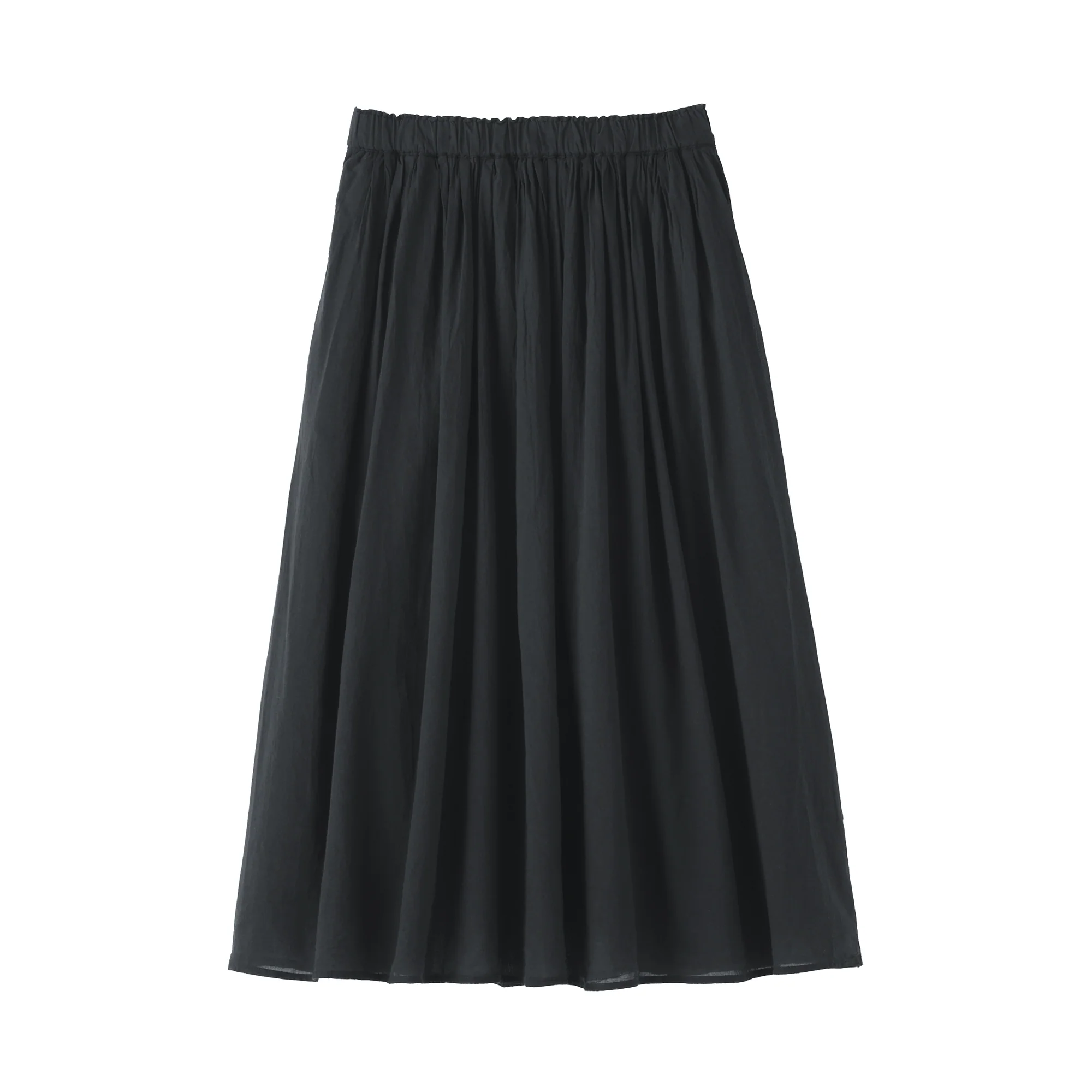 High-Twist Cotton Gathered Skirt - Image 2