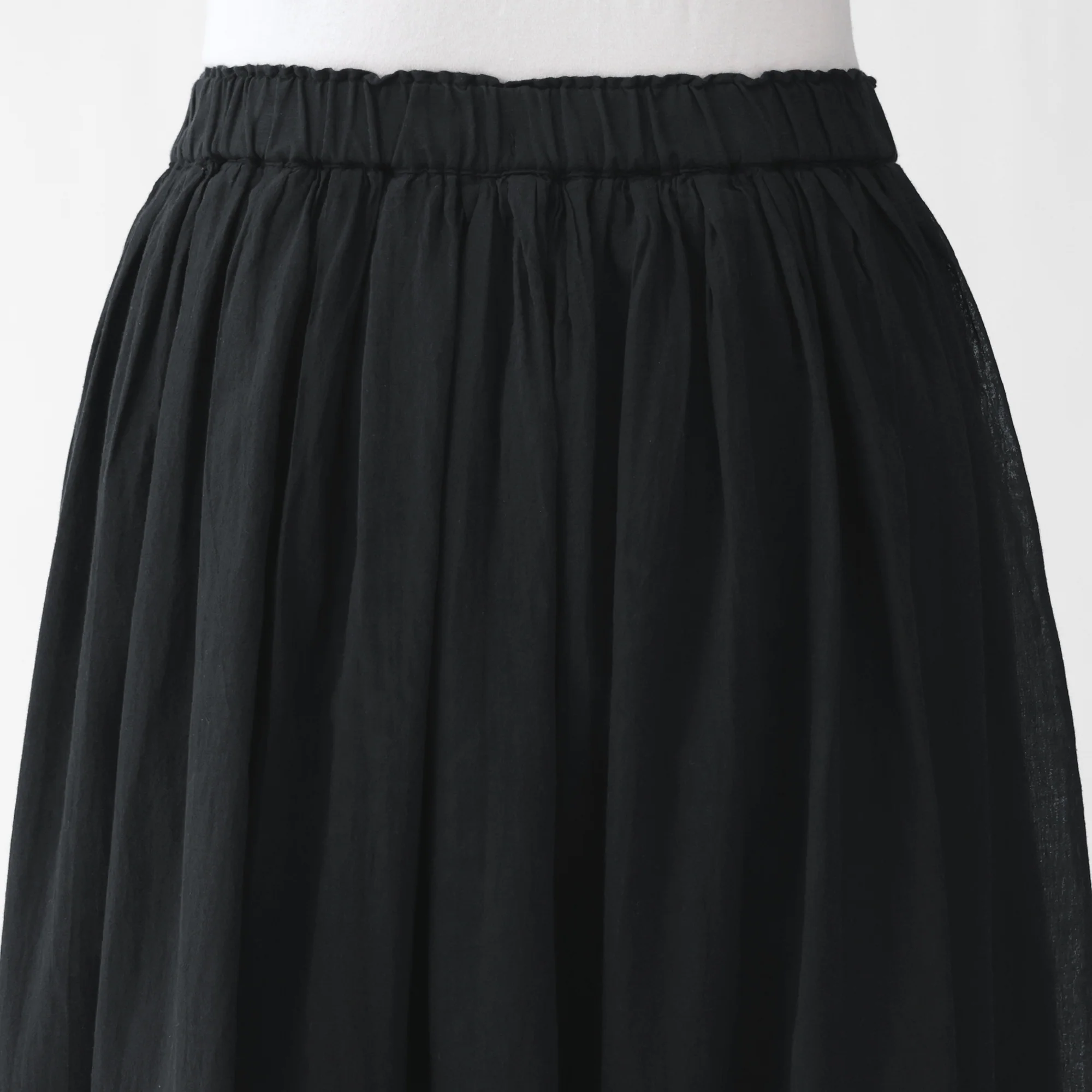 High-Twist Cotton Gathered Skirt - Image 8
