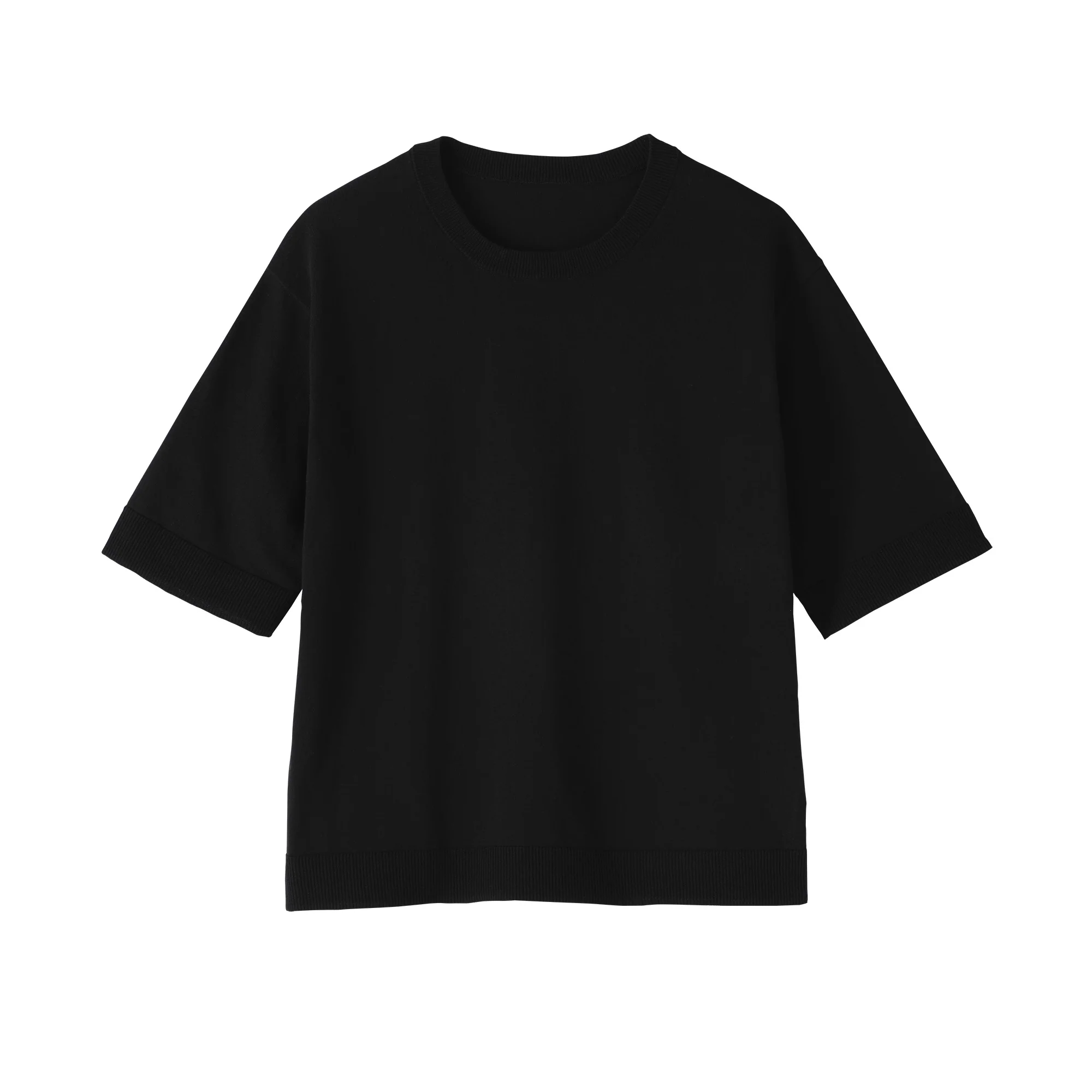 High-Twist Cotton Half Sleeve Sweater - Image 18