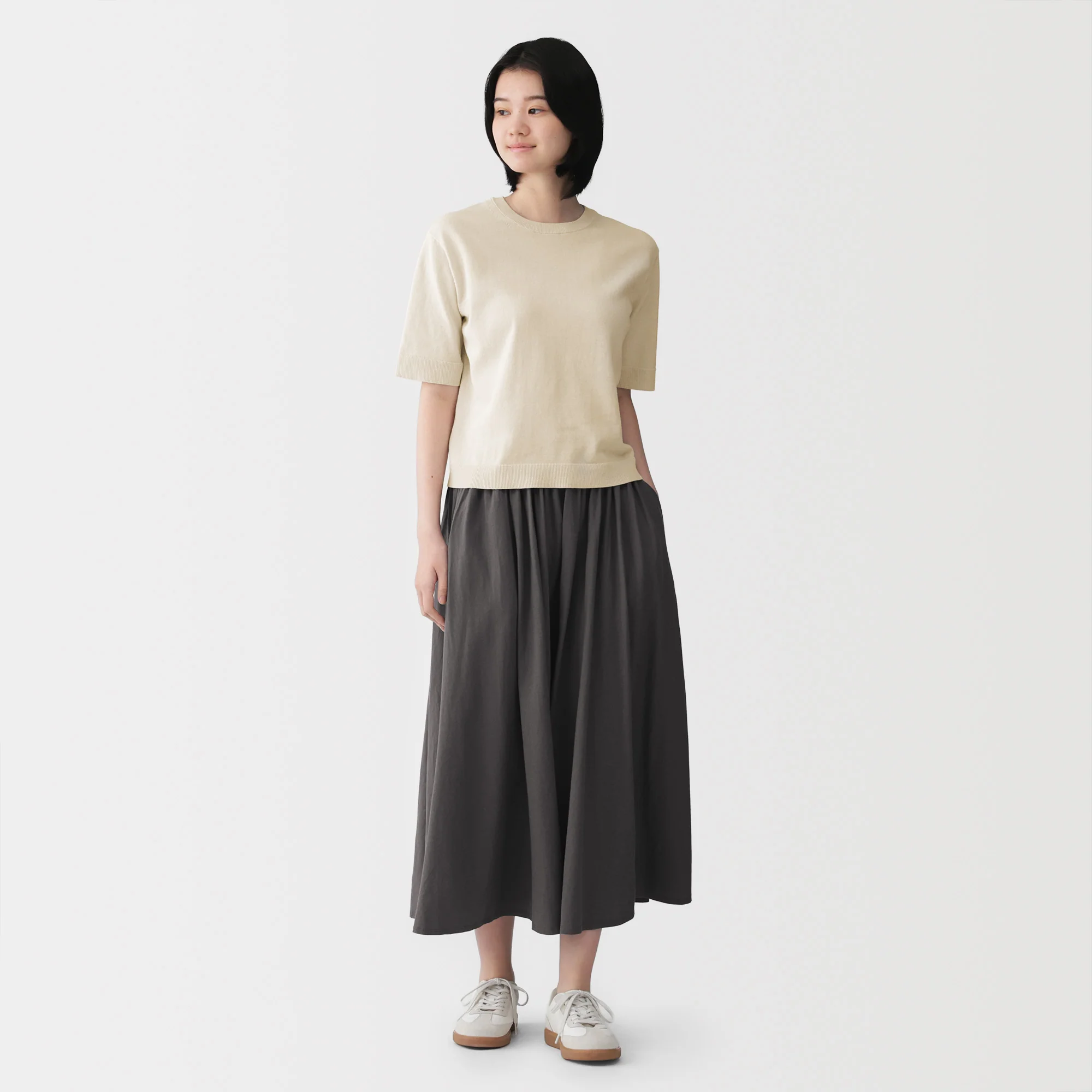 High-Twist Cotton Half Sleeve Sweater - Image 28