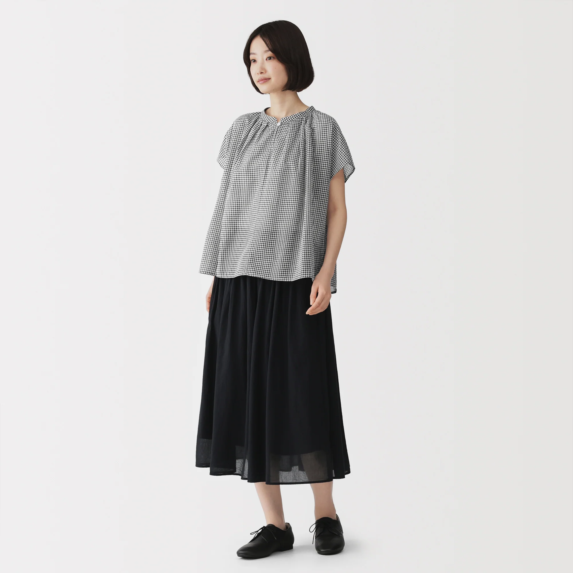High-Twist Cotton Sheer Blouse - Image 20