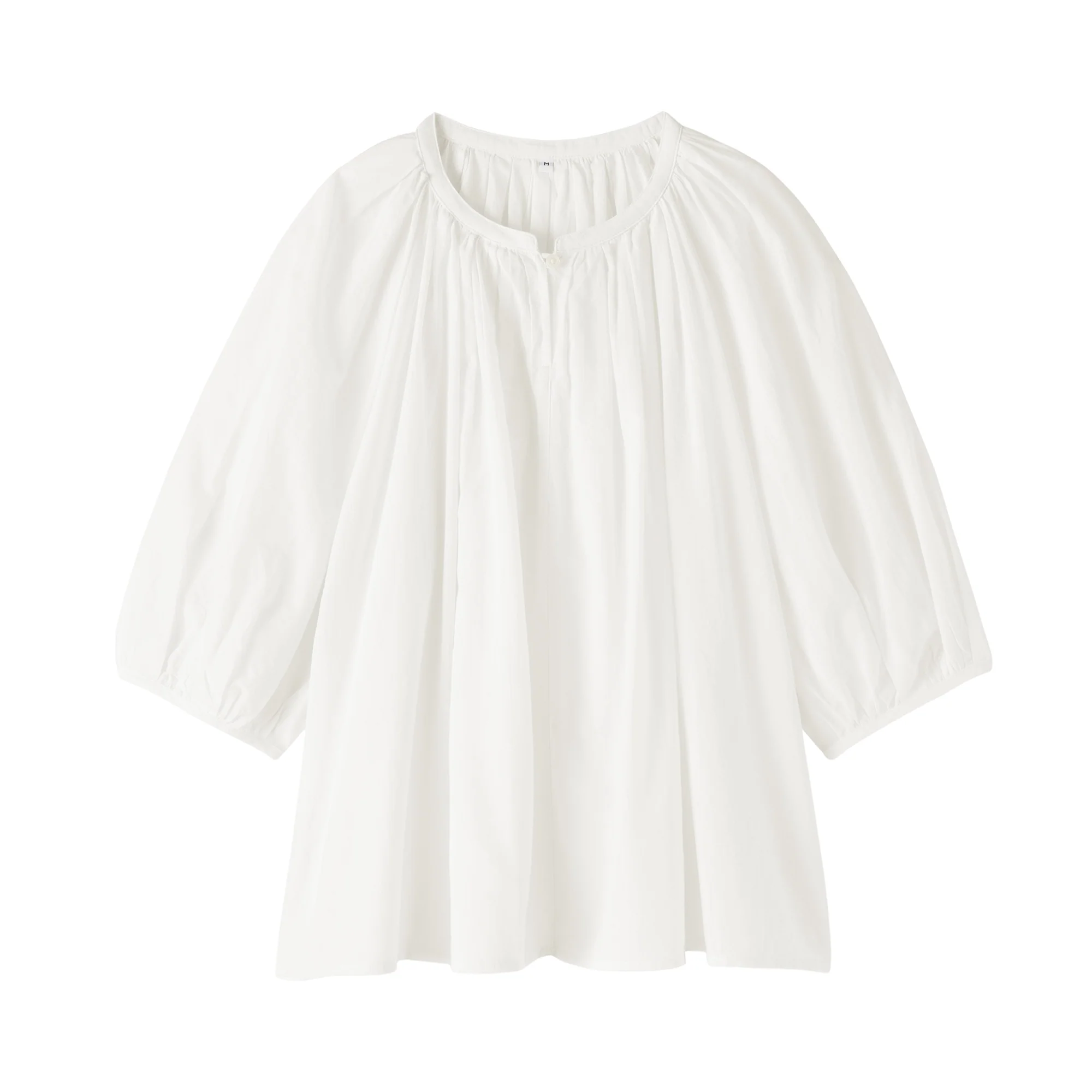 High-Twist Cotton Sheer Blouse - Image 10