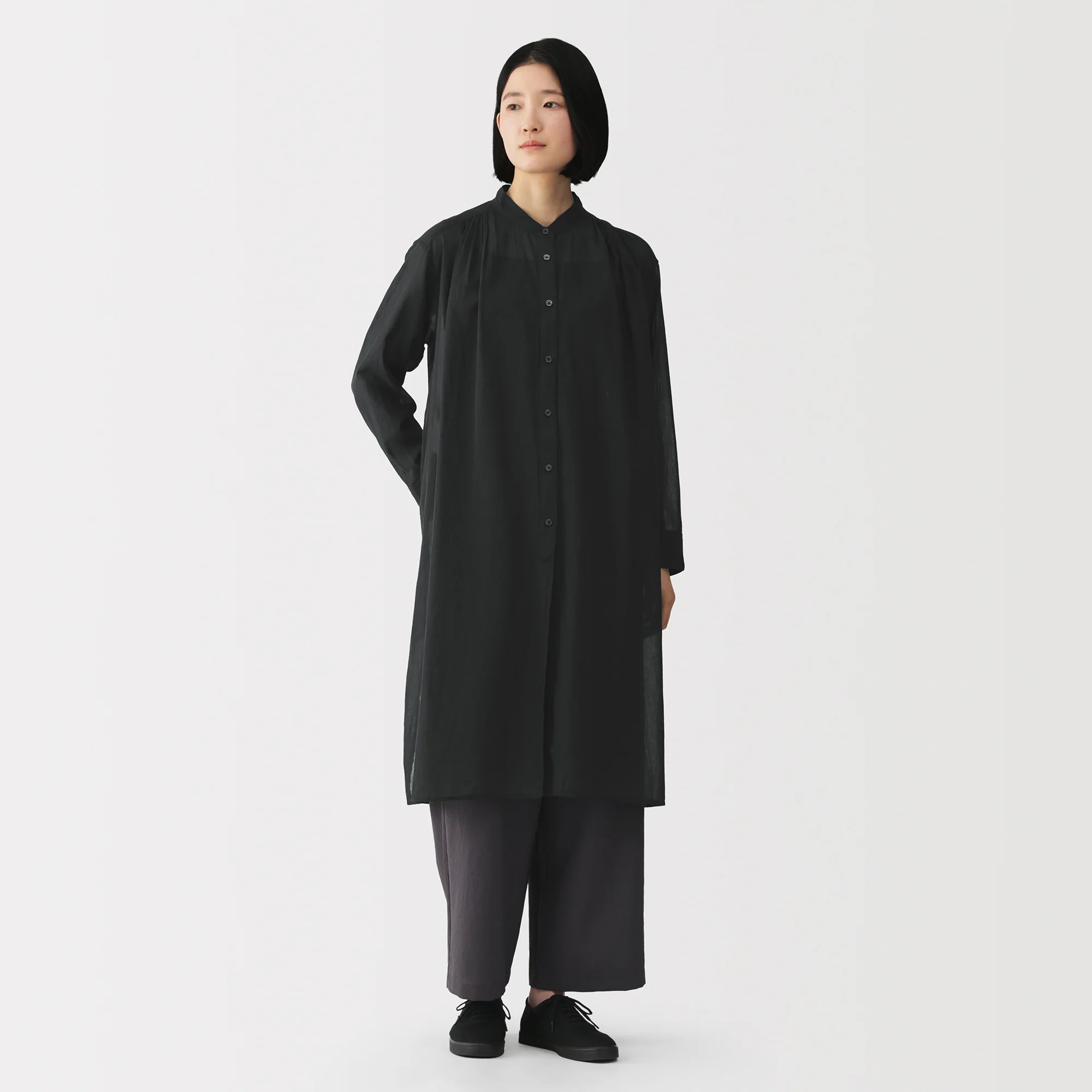 High-Twist Cotton Sheer Dress - Image 11
