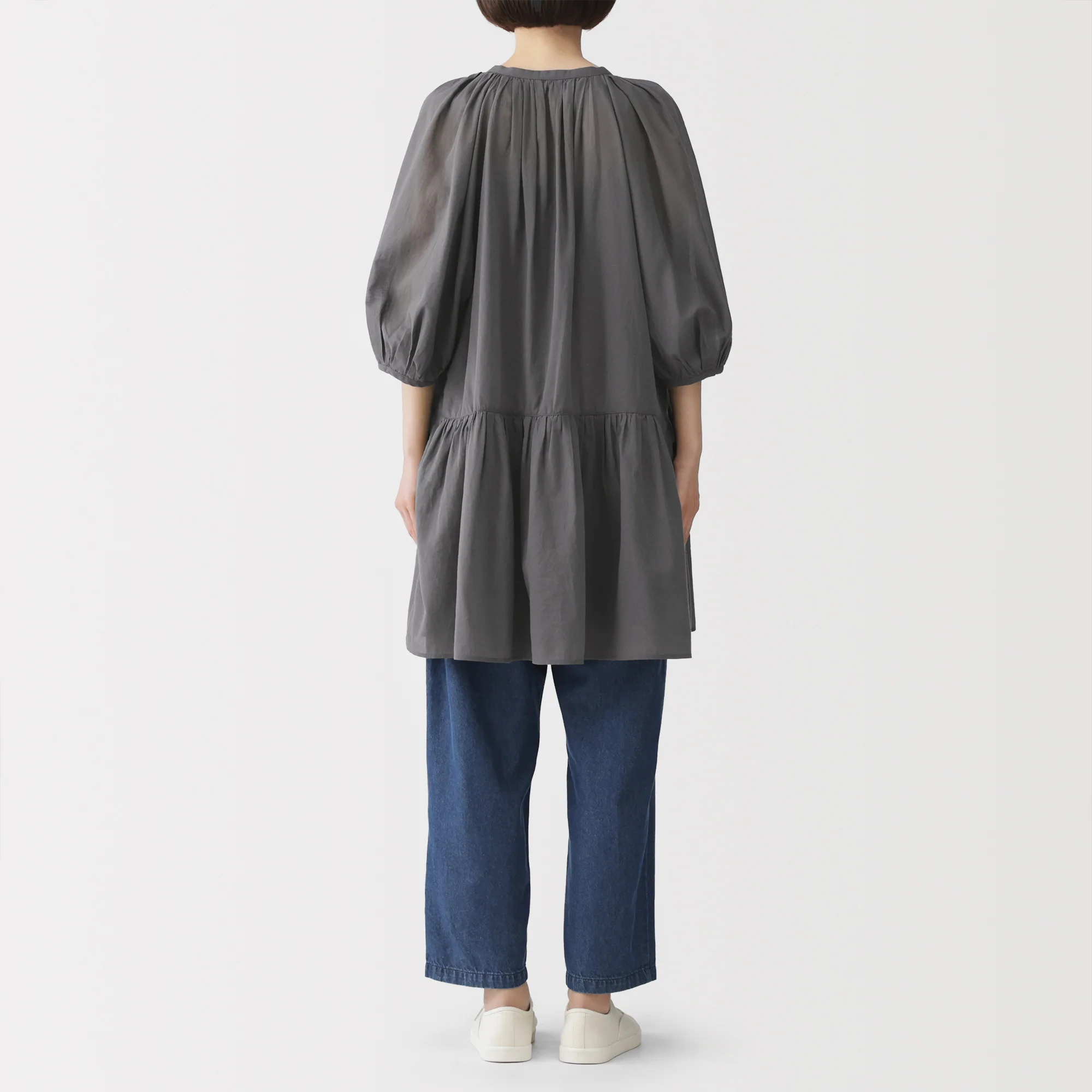 High-Twist Cotton Sheer Dress - Image 13