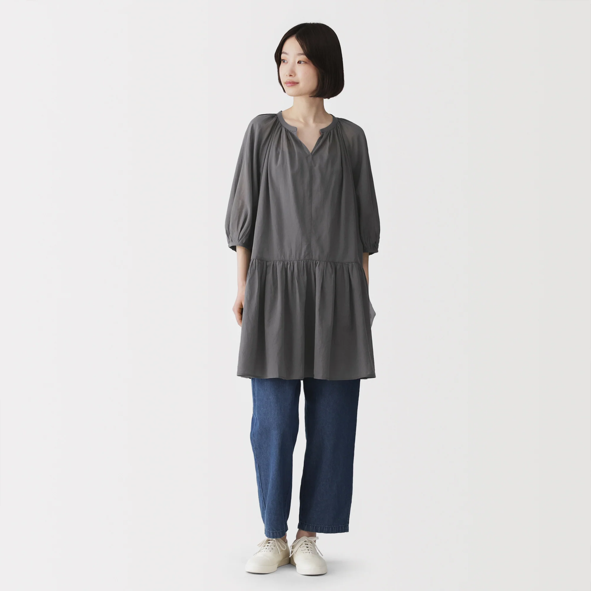 High-Twist Cotton Sheer Dress - Image 19