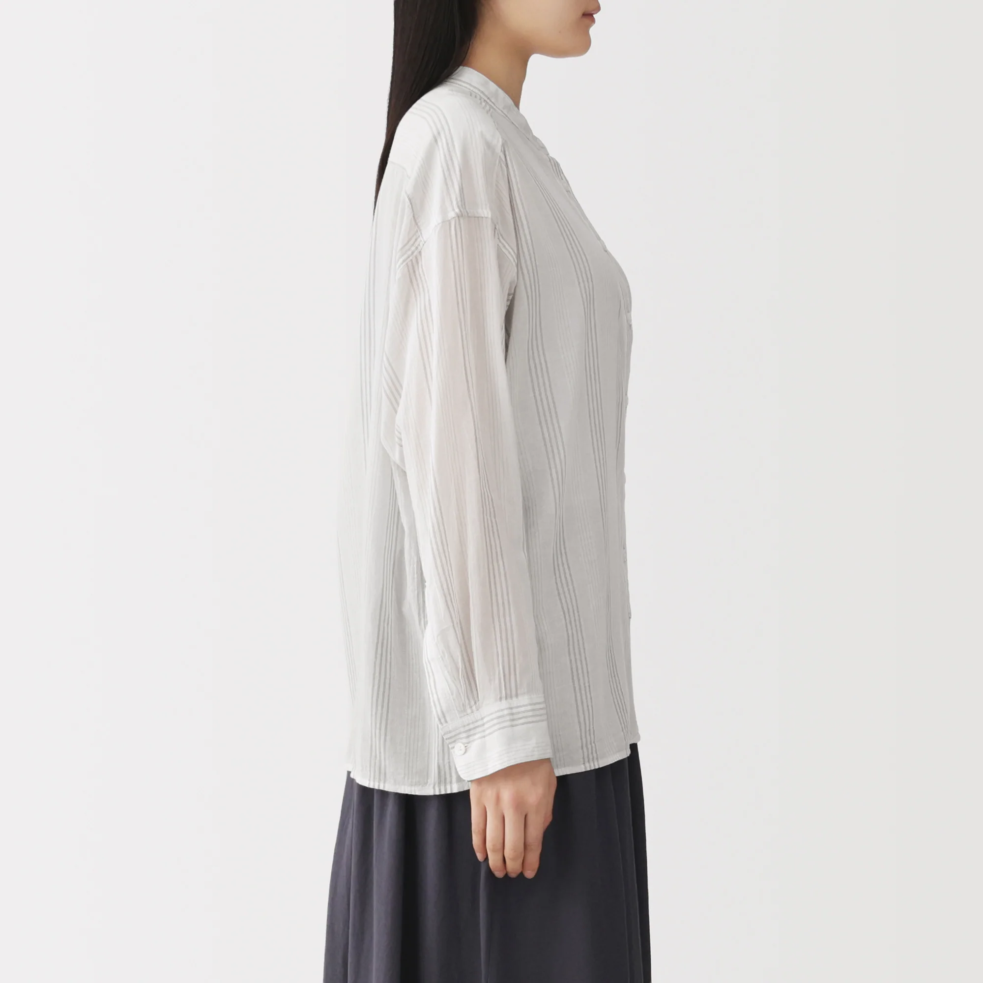 High-Twist Cotton Sheer Shirt - Image 21
