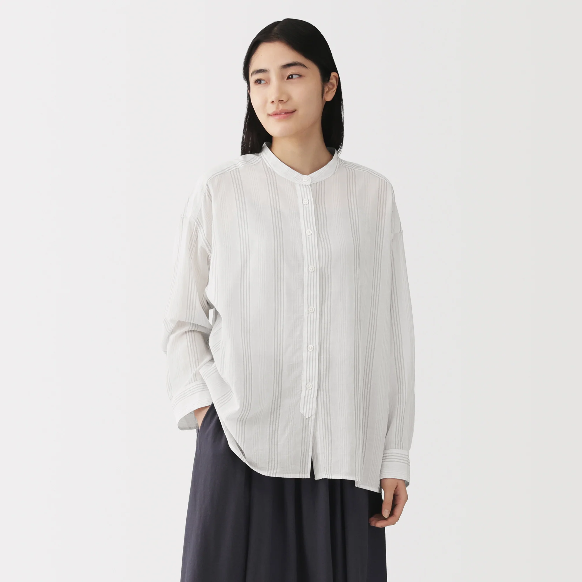 High-Twist Cotton Sheer Shirt - Image 27