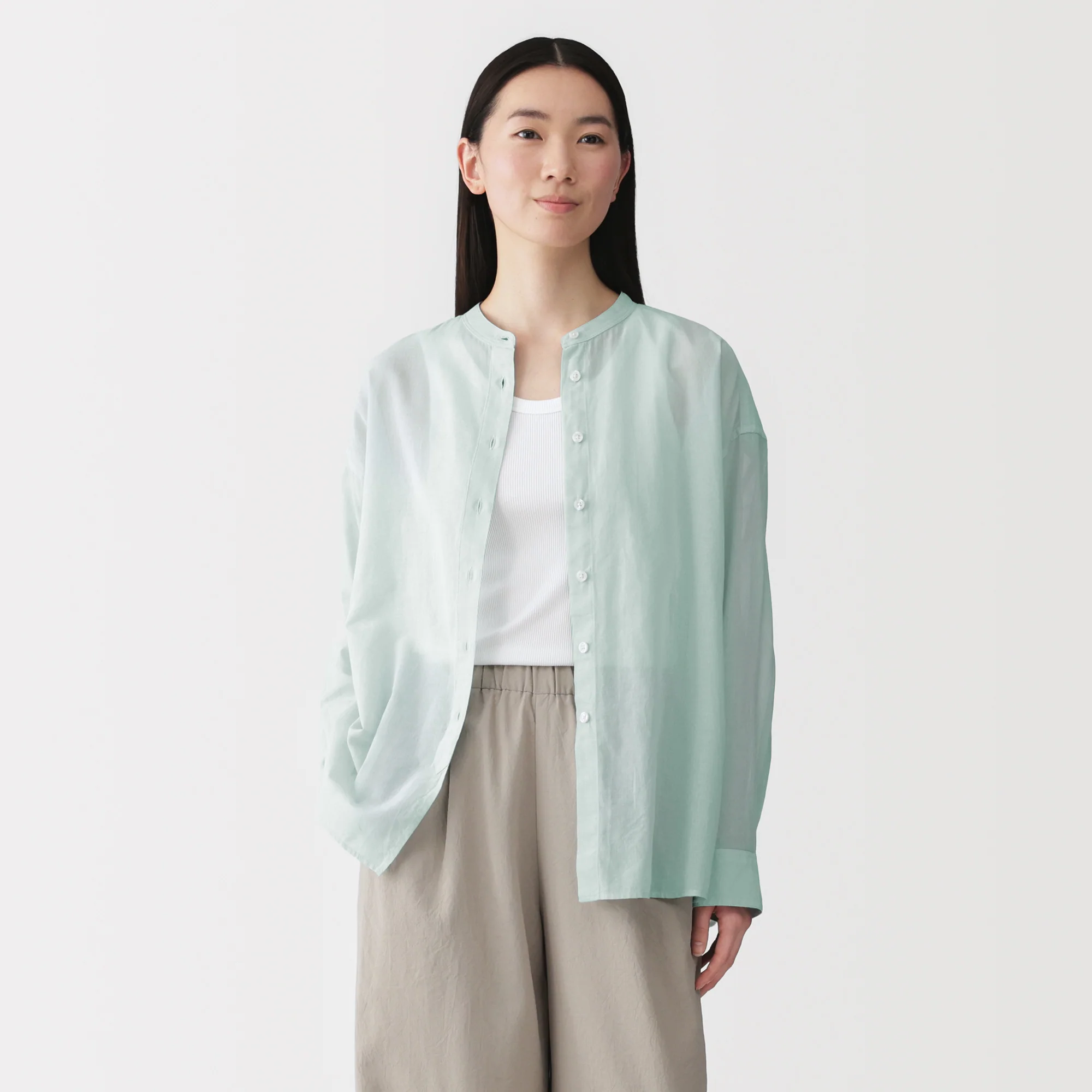 High-Twist Cotton Sheer Shirt - Image 3