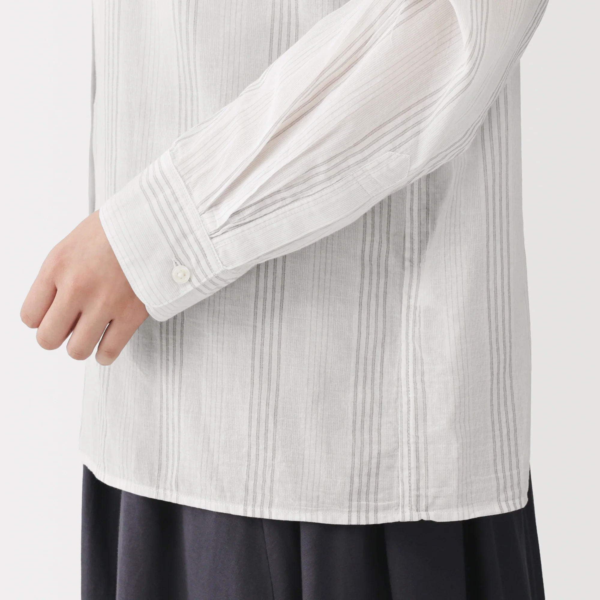 High-Twist Cotton Sheer Shirt - Image 8