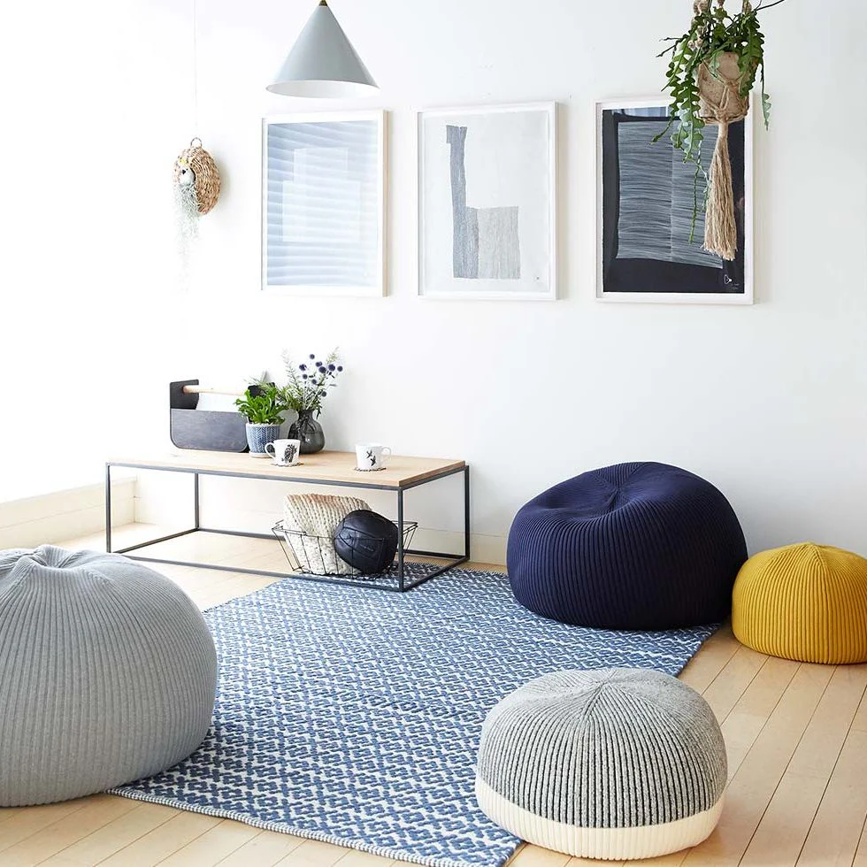 MUJI IDÉE PUUF Cover - Navy (Cushion Sold Separately) - Image 2