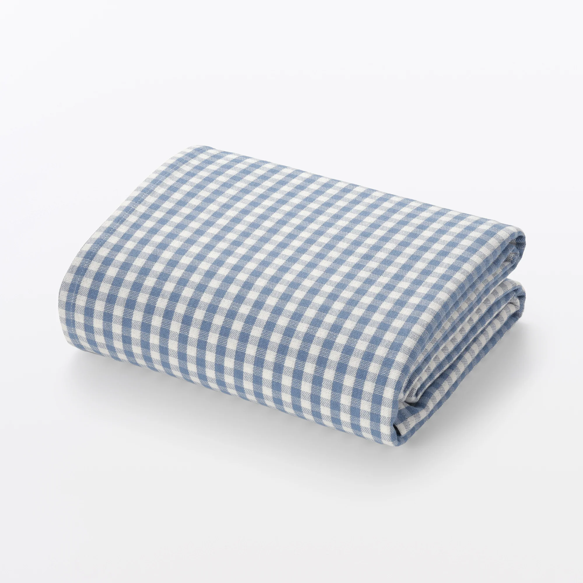 Indian Cotton Tablecloth - Off-white x Blue - Image 2
