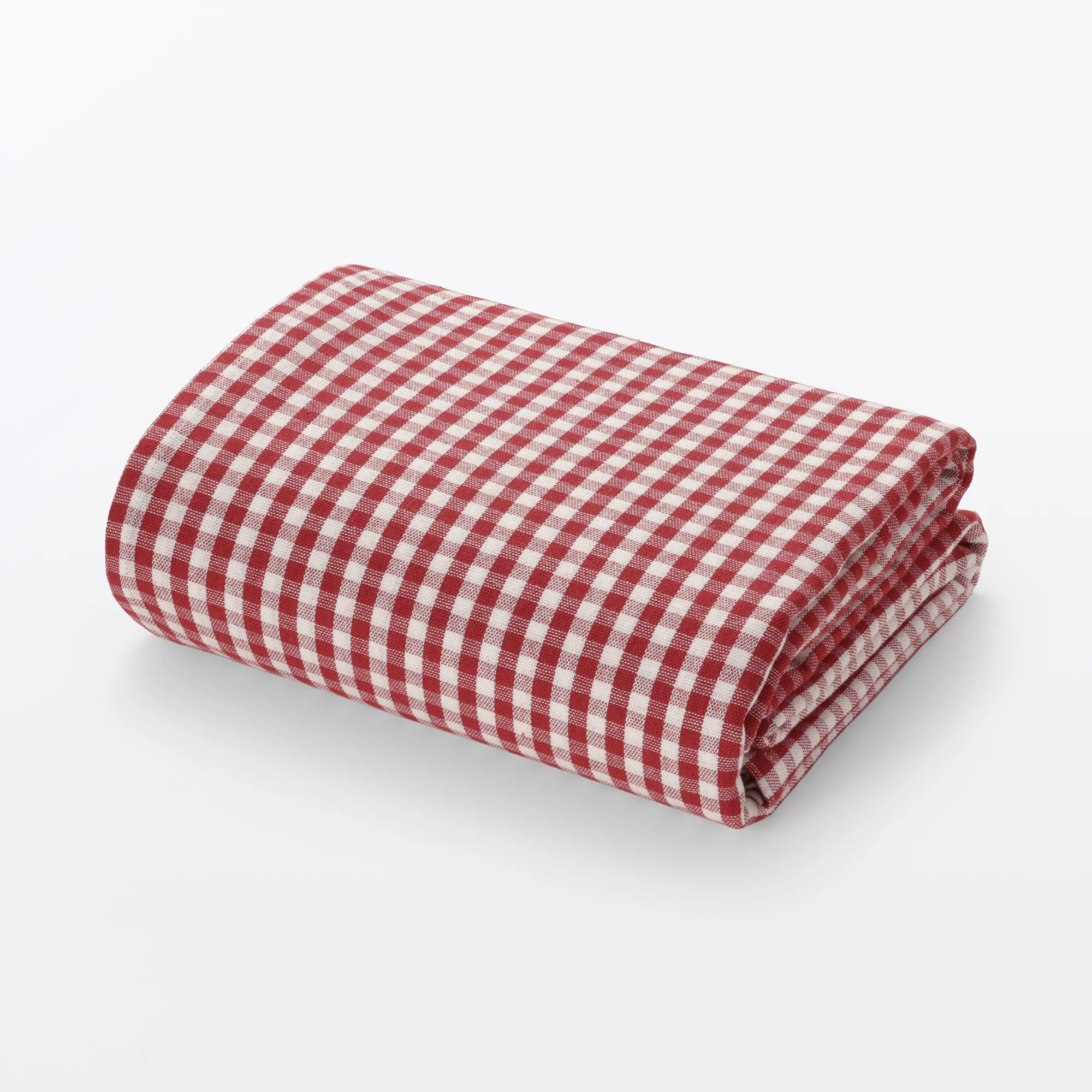 Indian Cotton Tablecloth - Off-white x Red - Image 2