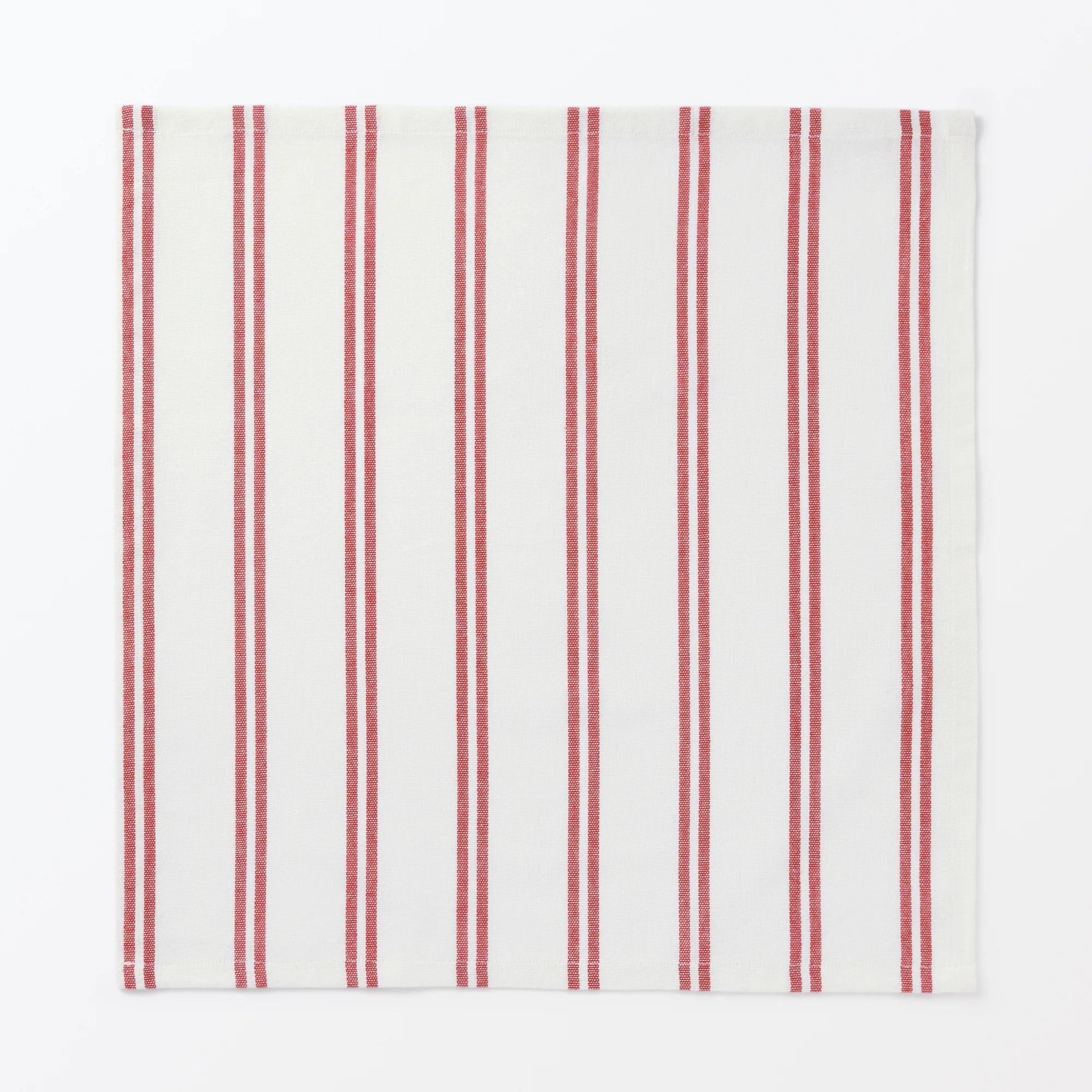 Indian Cotton Yarn Dyed Napkin - Red Stripe - Image 2