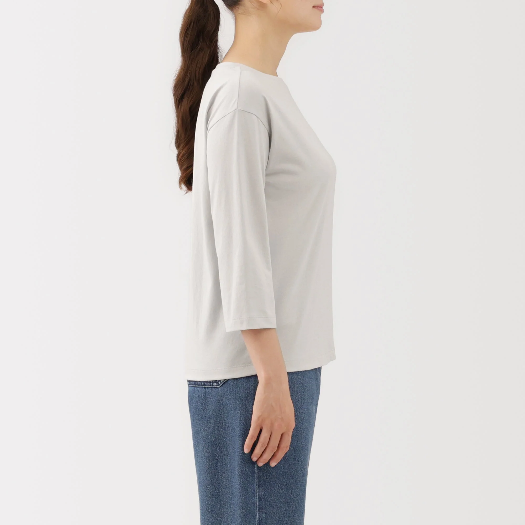 Jersey Boat Neck T-Shirt - Image 13