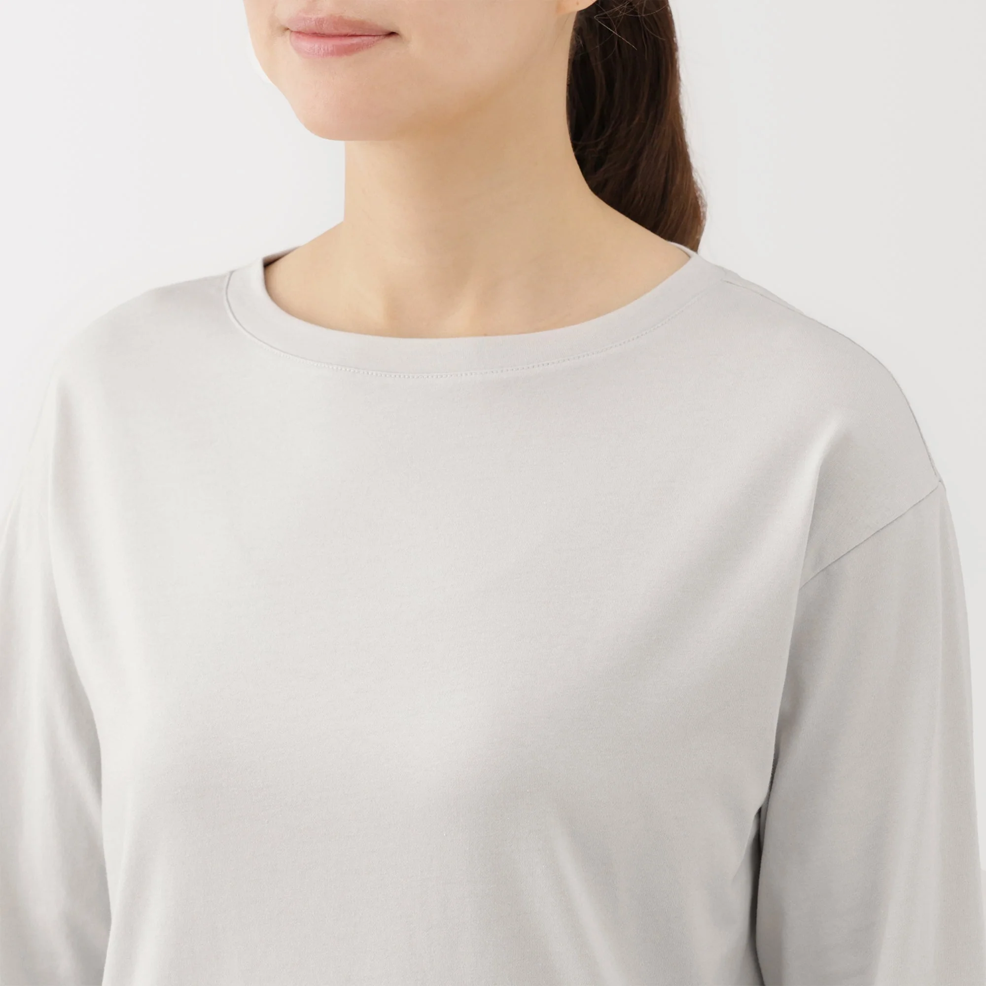 Jersey Boat Neck T-Shirt - Image 23