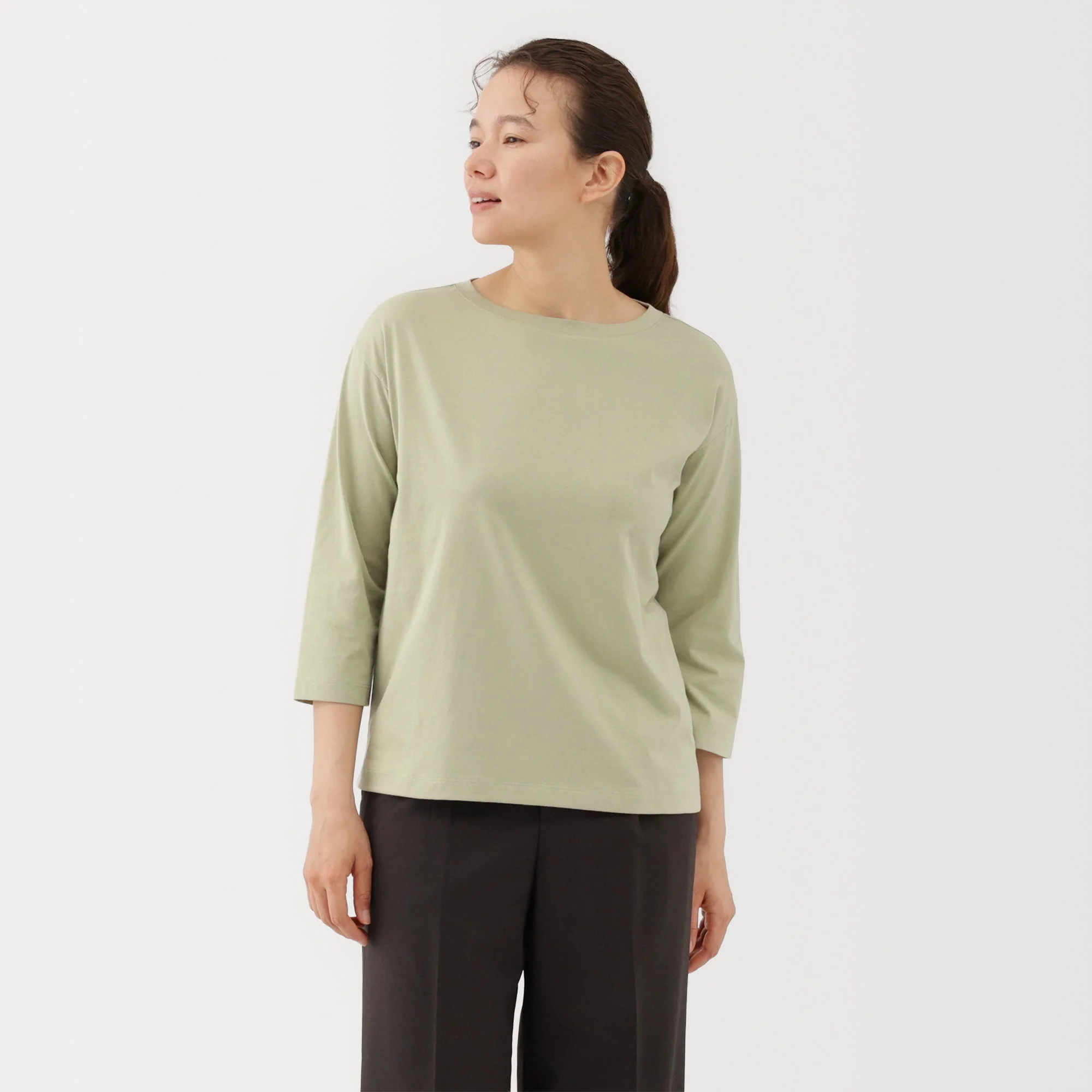 Jersey Boat Neck T-Shirt - Image 27