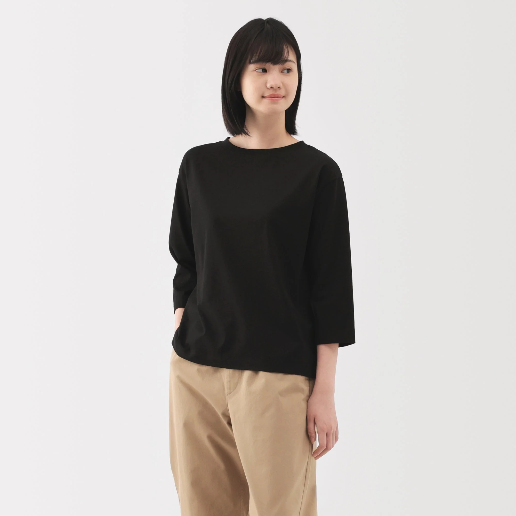 Jersey Boat Neck T-Shirt - Image 3