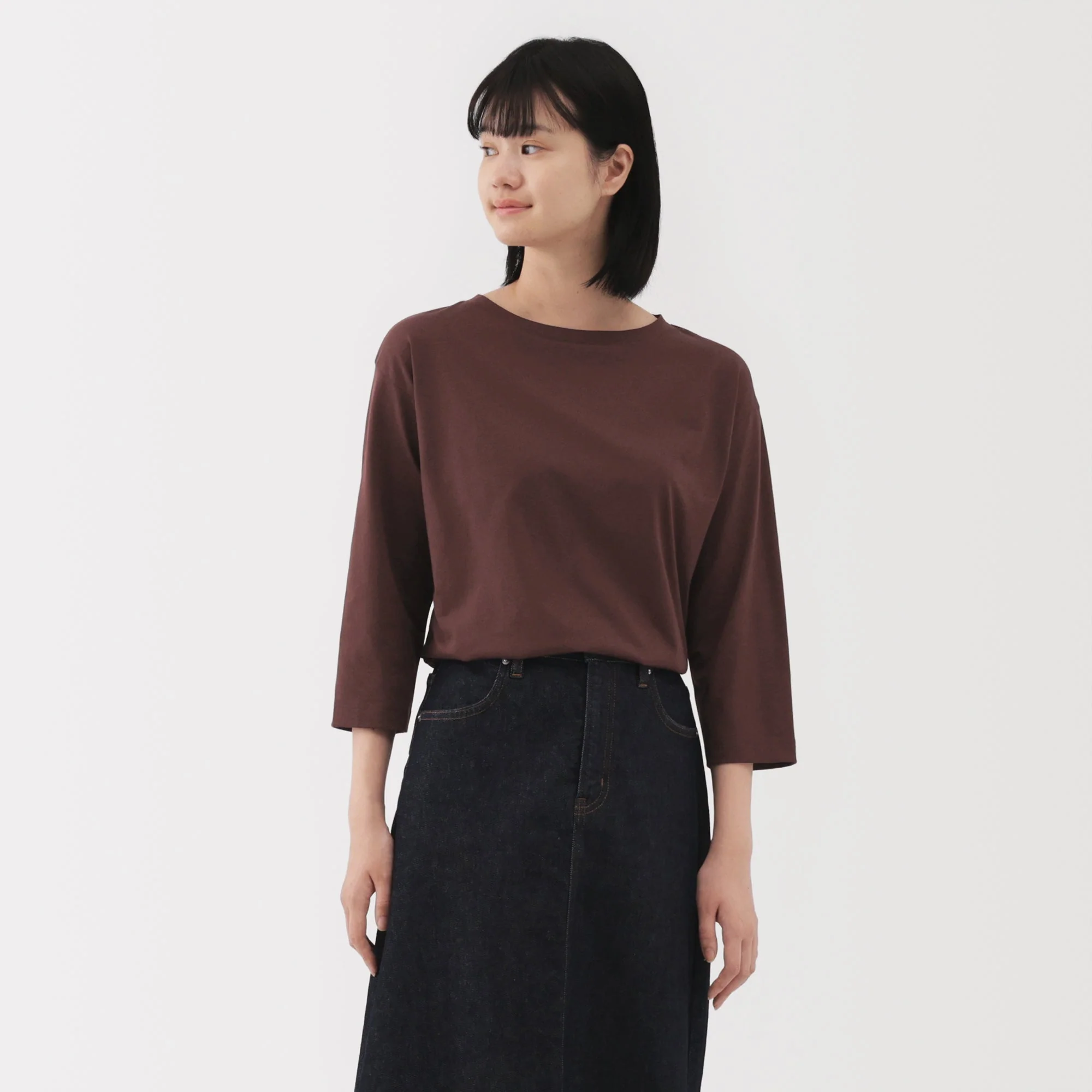 Jersey Boat Neck T-Shirt - Image 43