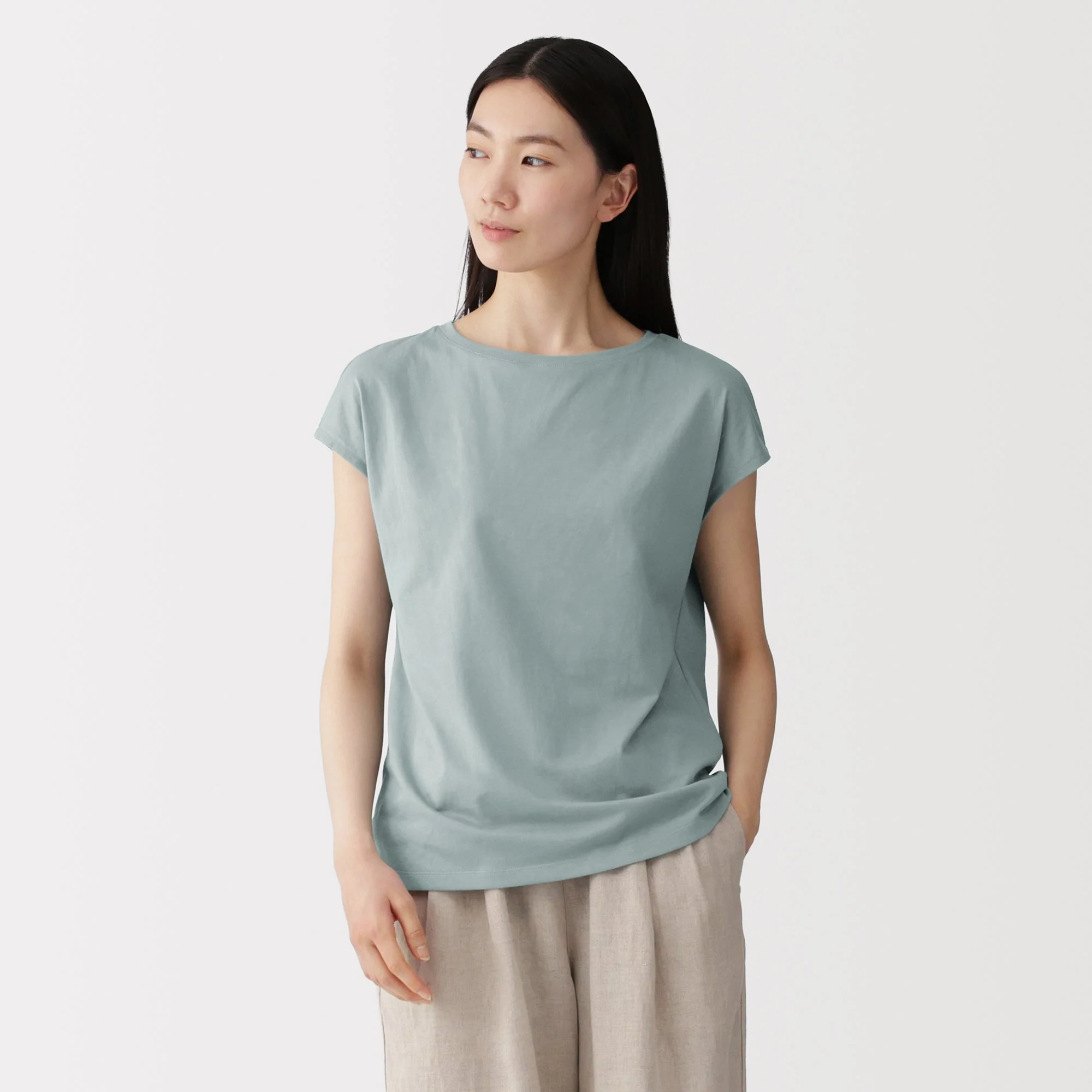 Jersey French Sleeve T-Shirt - Image 43
