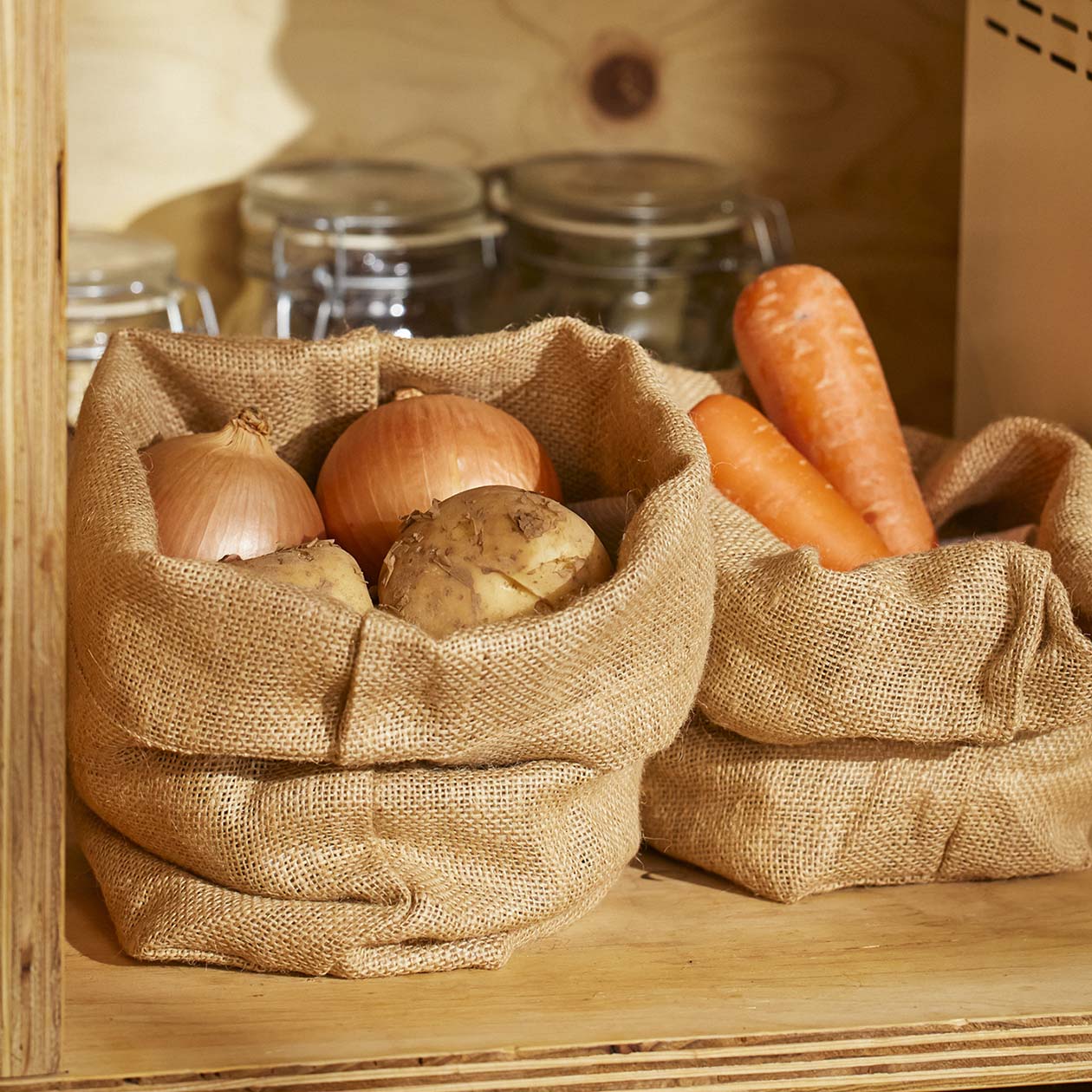 Jute Vegetable Storage Bag - Image 11