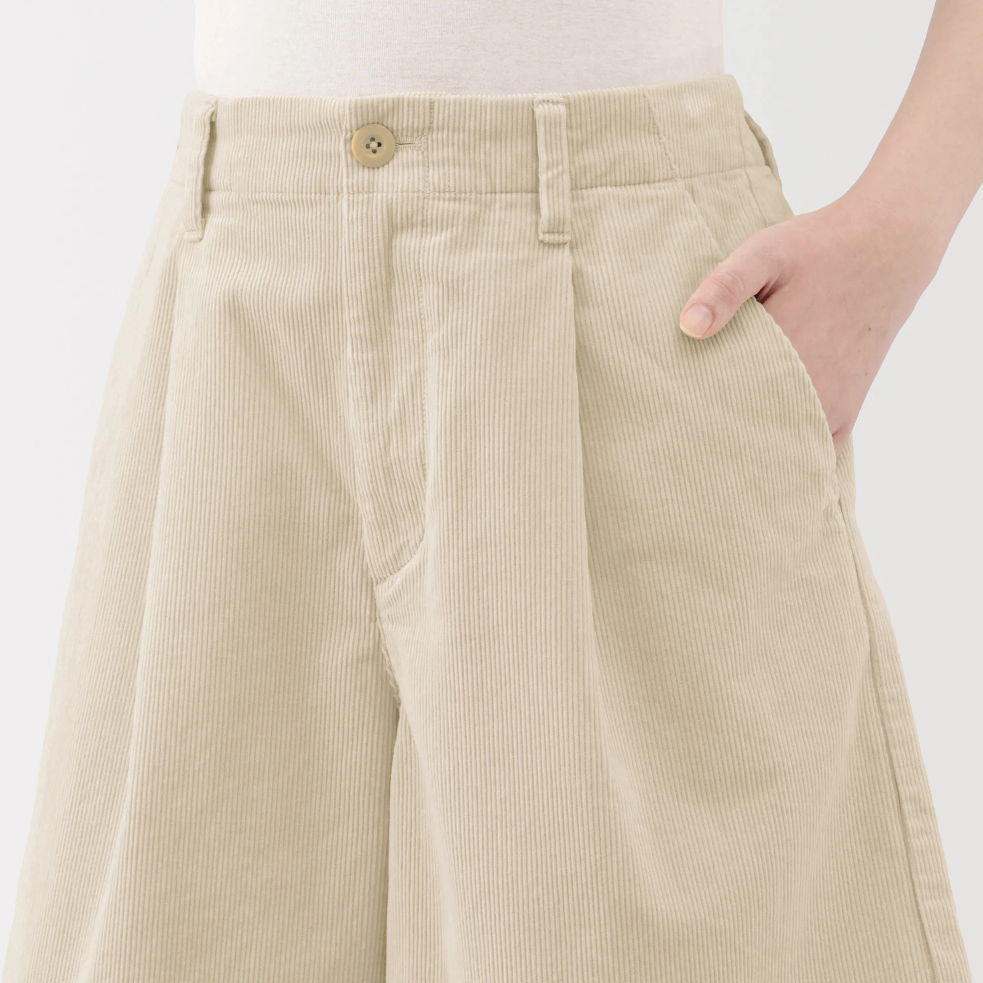 Kapok Blend Corduroy Culottes - Image 25