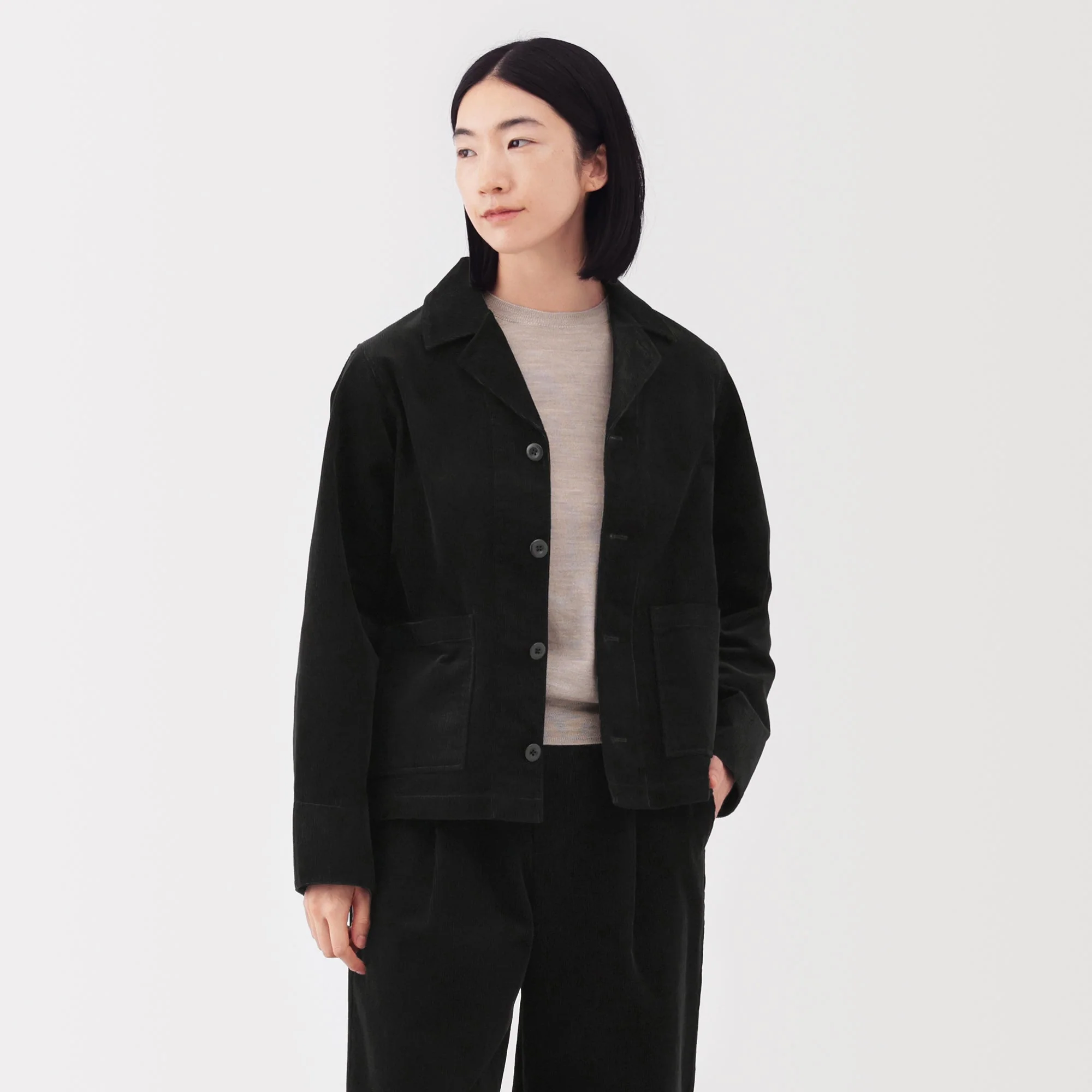 Kapok Blend Corduroy Jacket