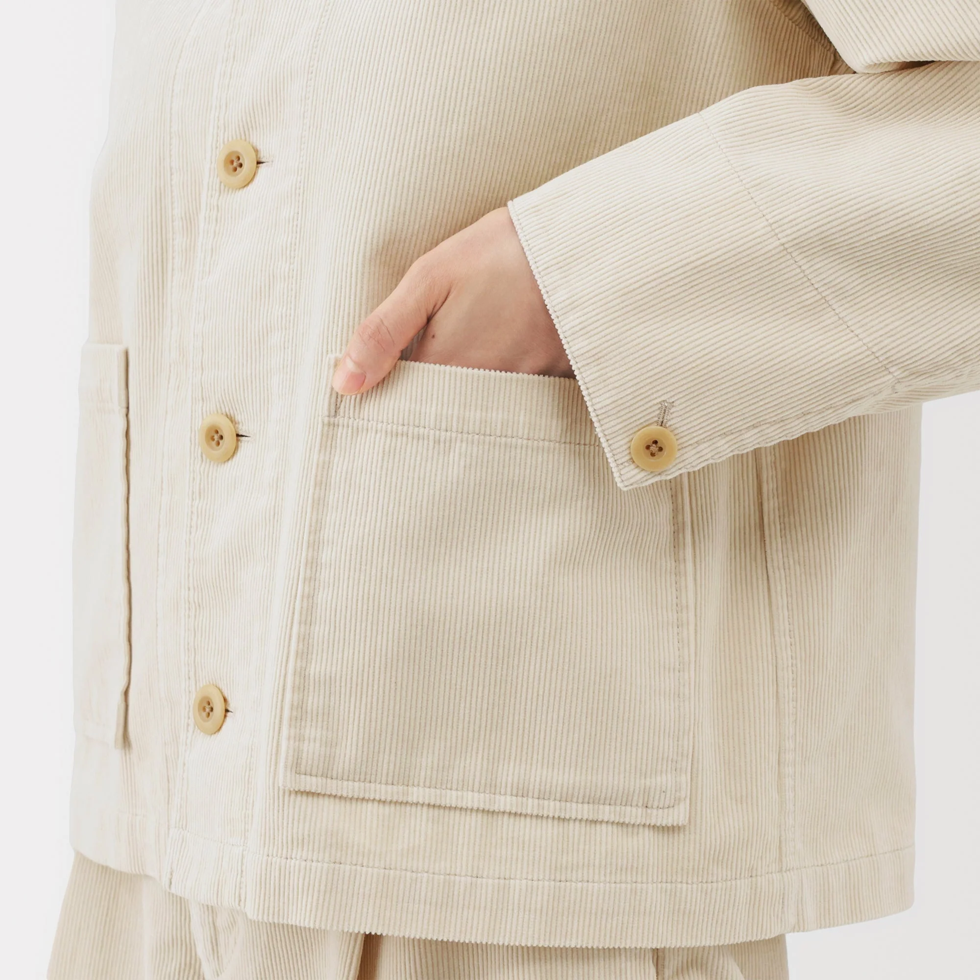 Kapok Blend Corduroy Jacket - Image 17