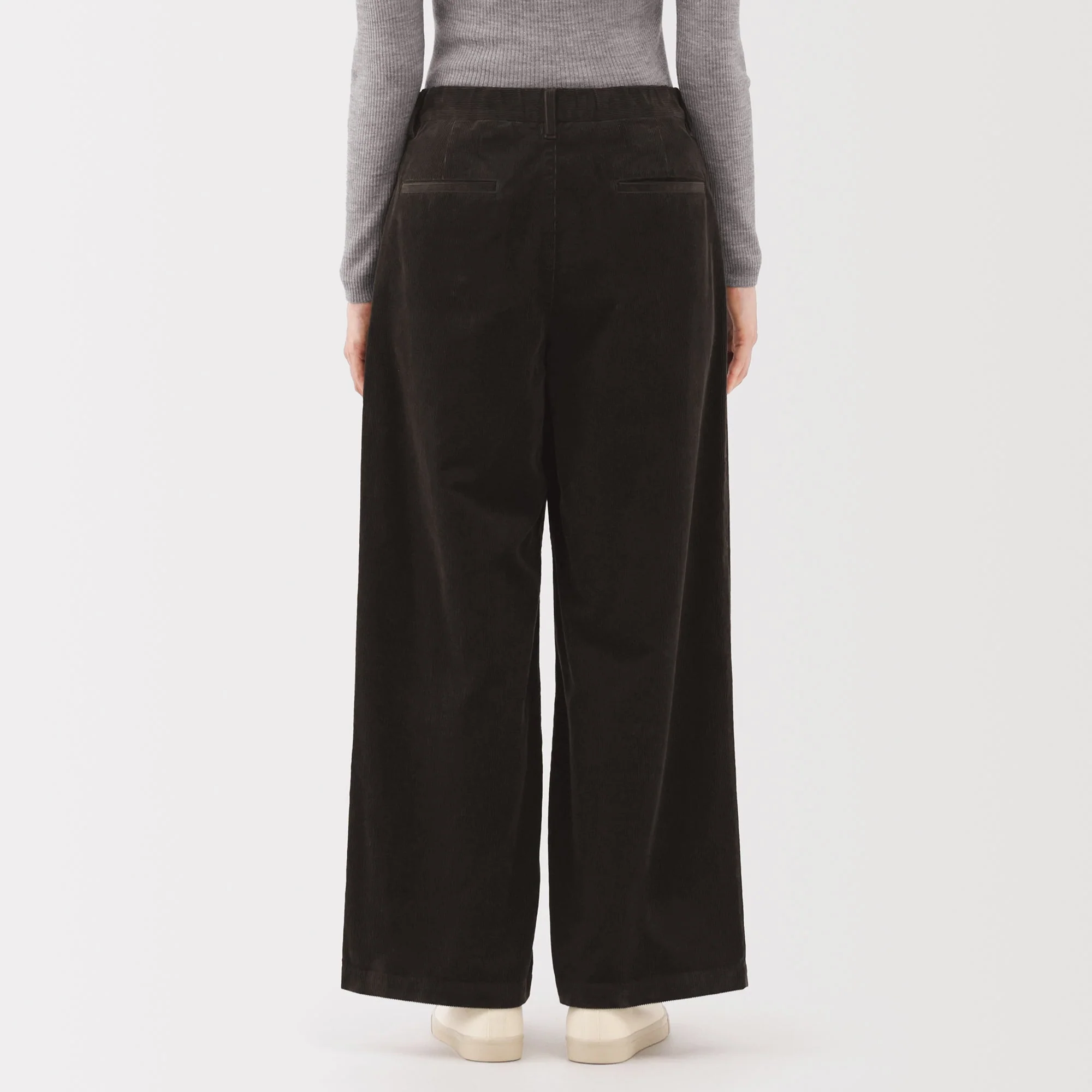 Kapok Blend Corduroy Wide Pants - Image 15