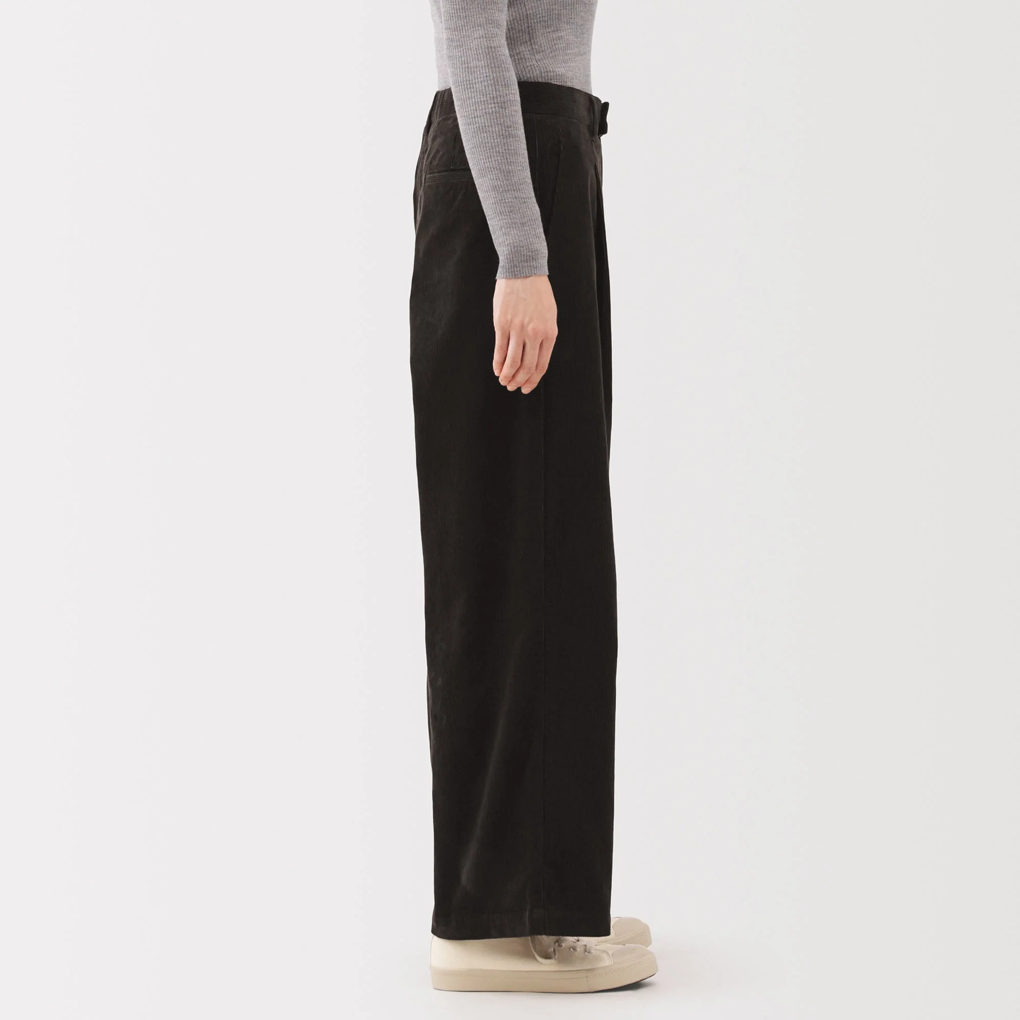 Kapok Blend Corduroy Wide Pants - Image 5