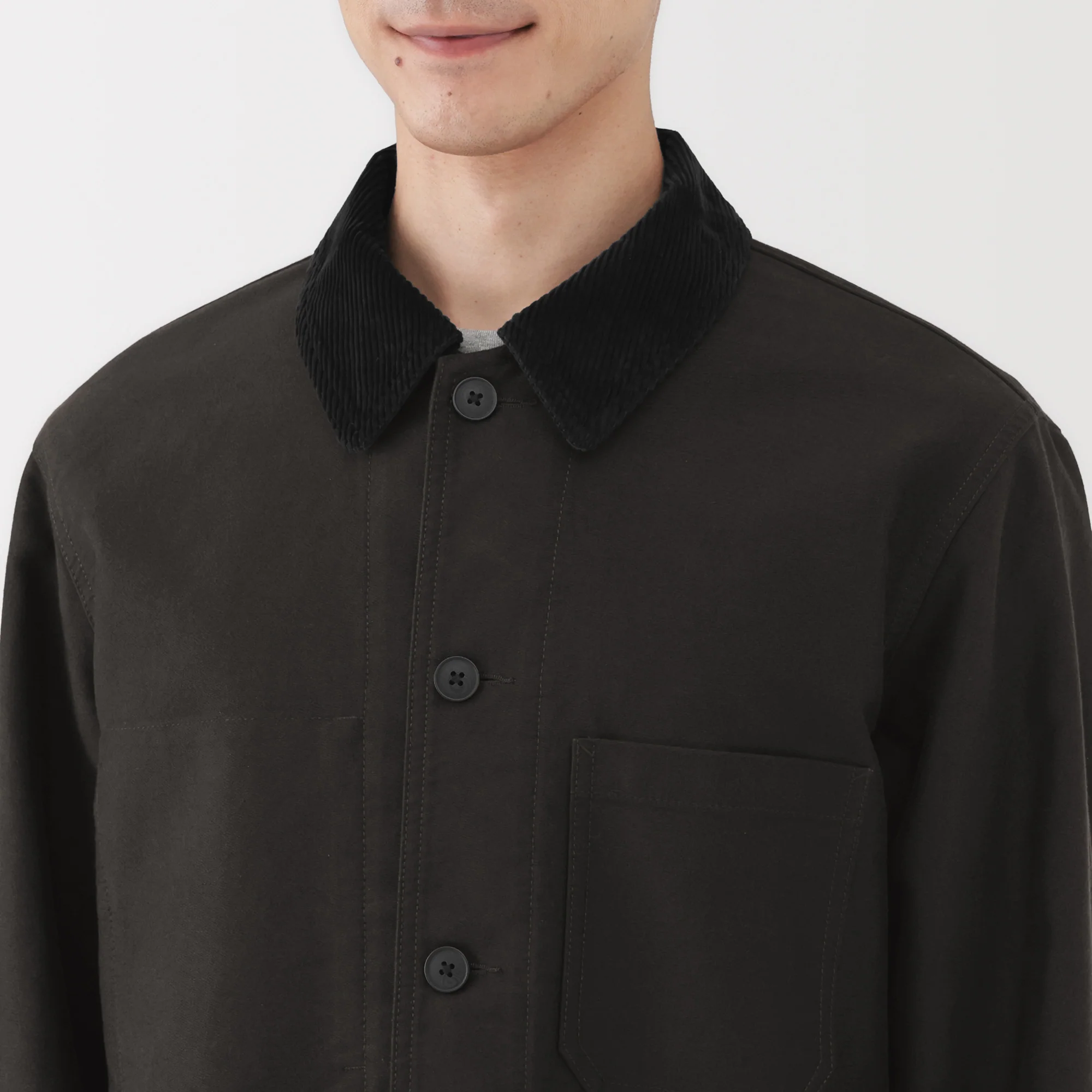 Kapok Blend Corduroy Work Jacket - Image 16