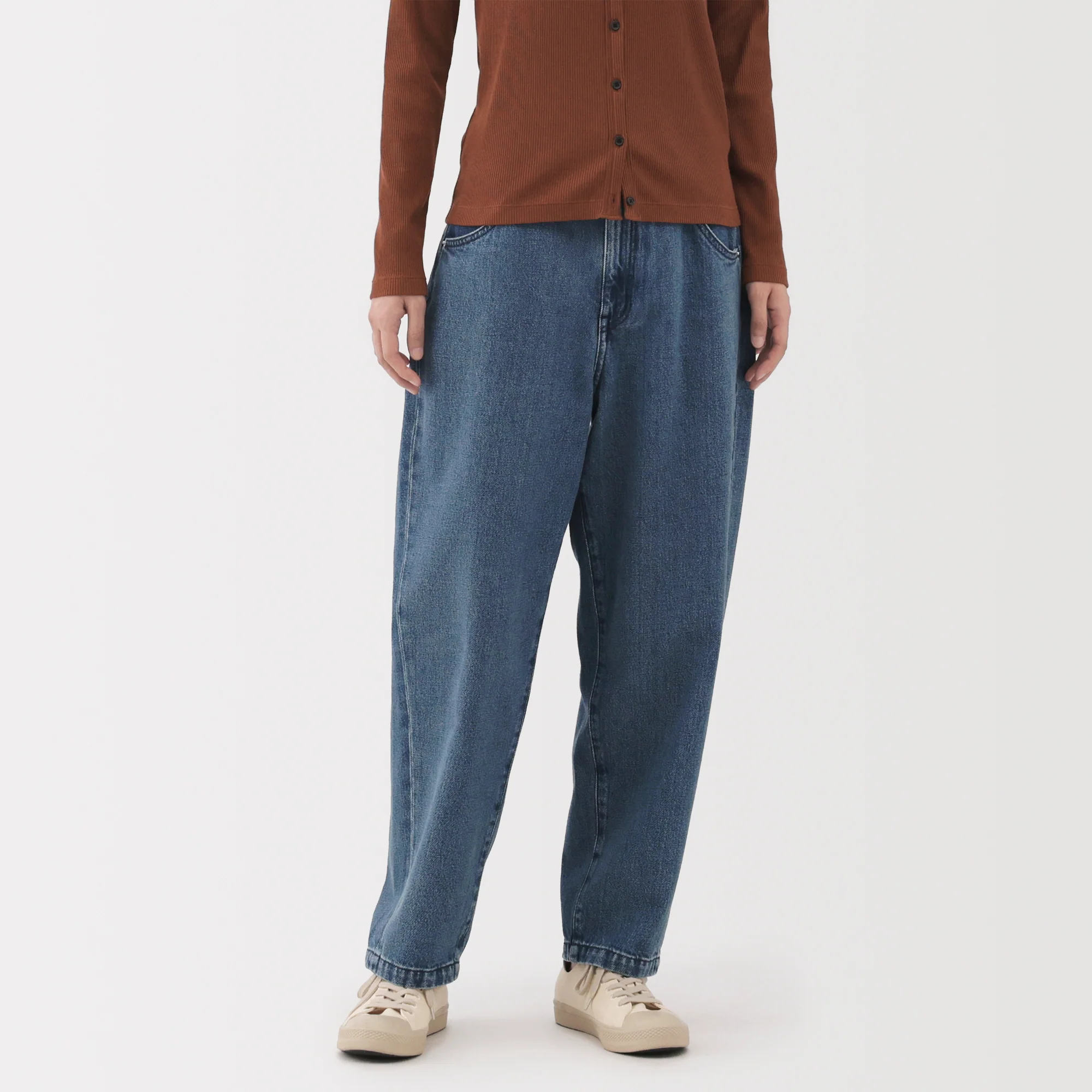 Kapok Blend Denim Barrel Pants - Image 12