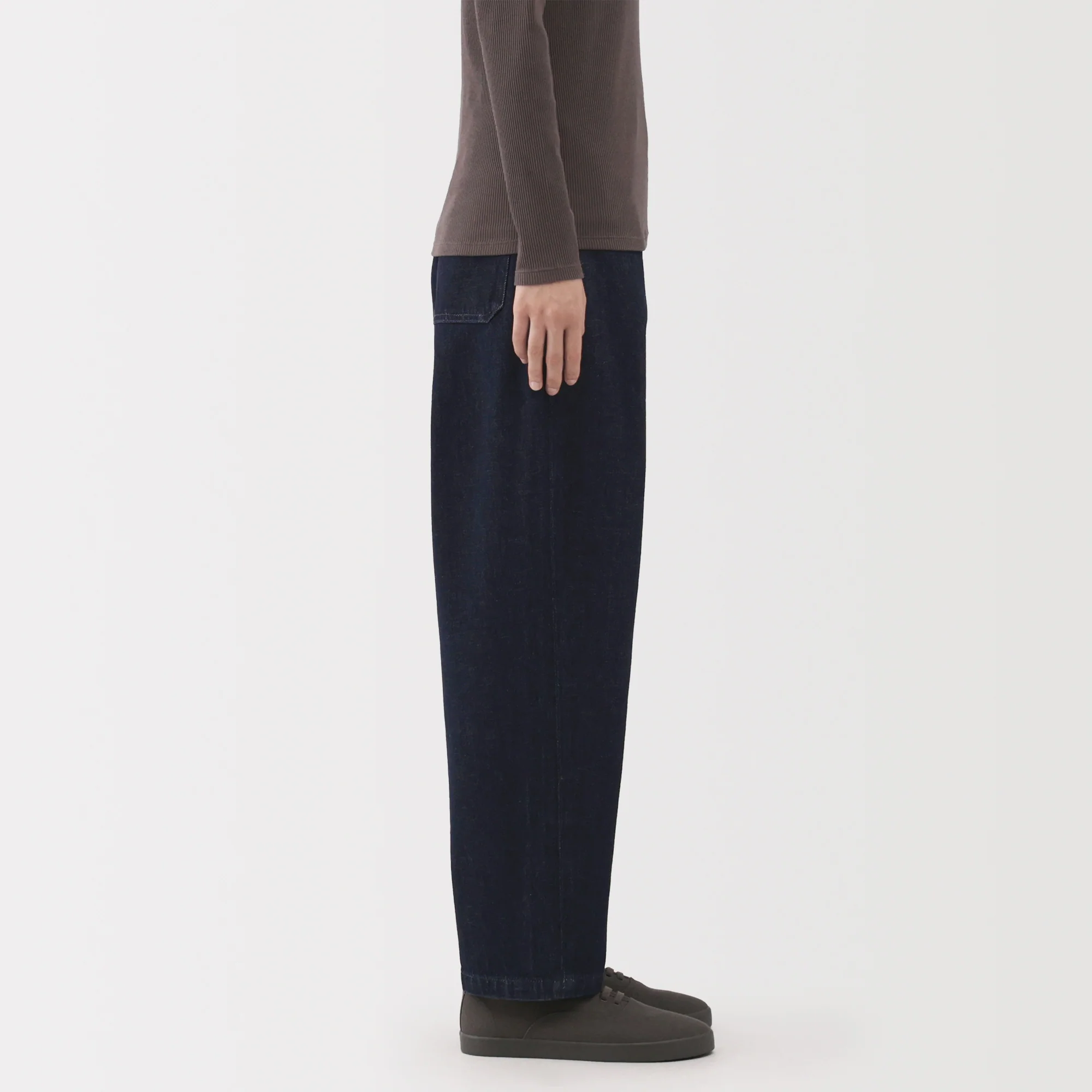 Kapok Blend Denim Barrel Pants - Image 5