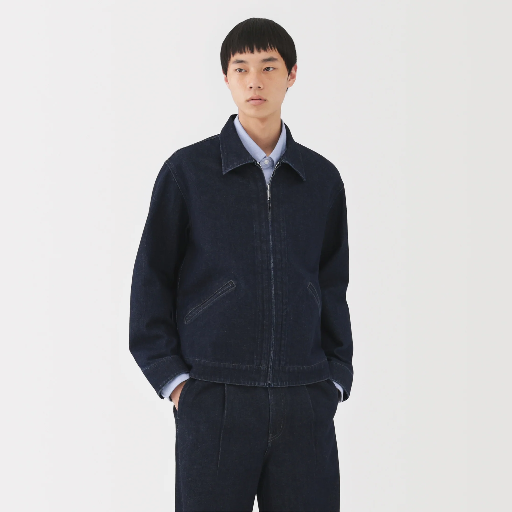 Kapok Blend Denim Blouson - Image 11