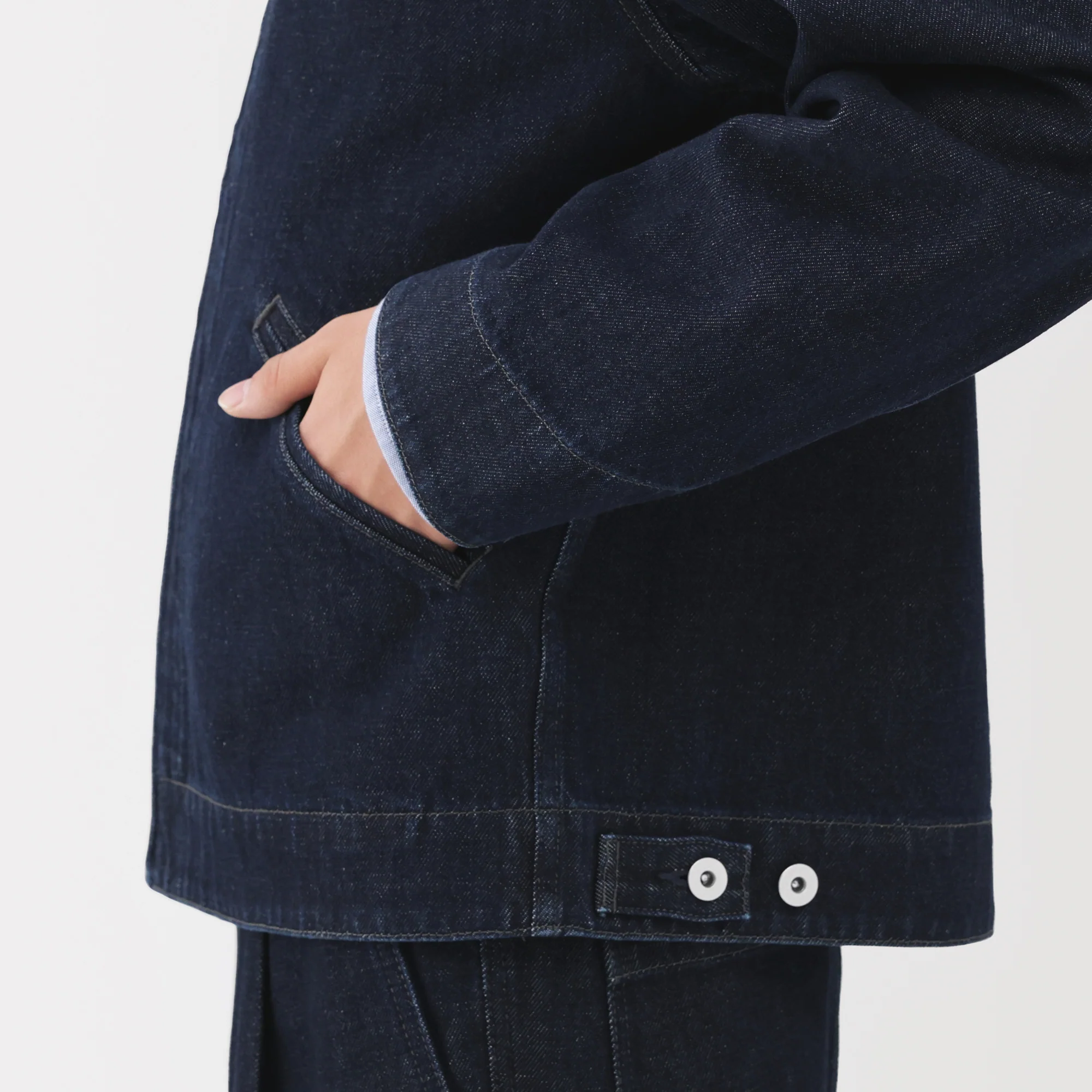 Kapok Blend Denim Blouson - Image 8