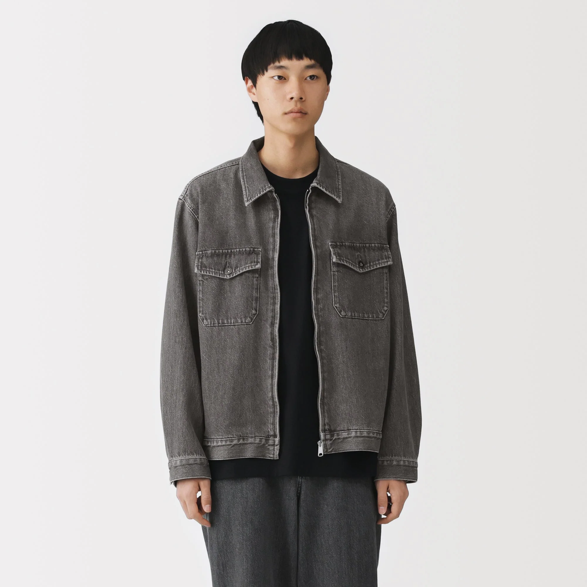 Kapok Blend Denim Blouson - Image 3